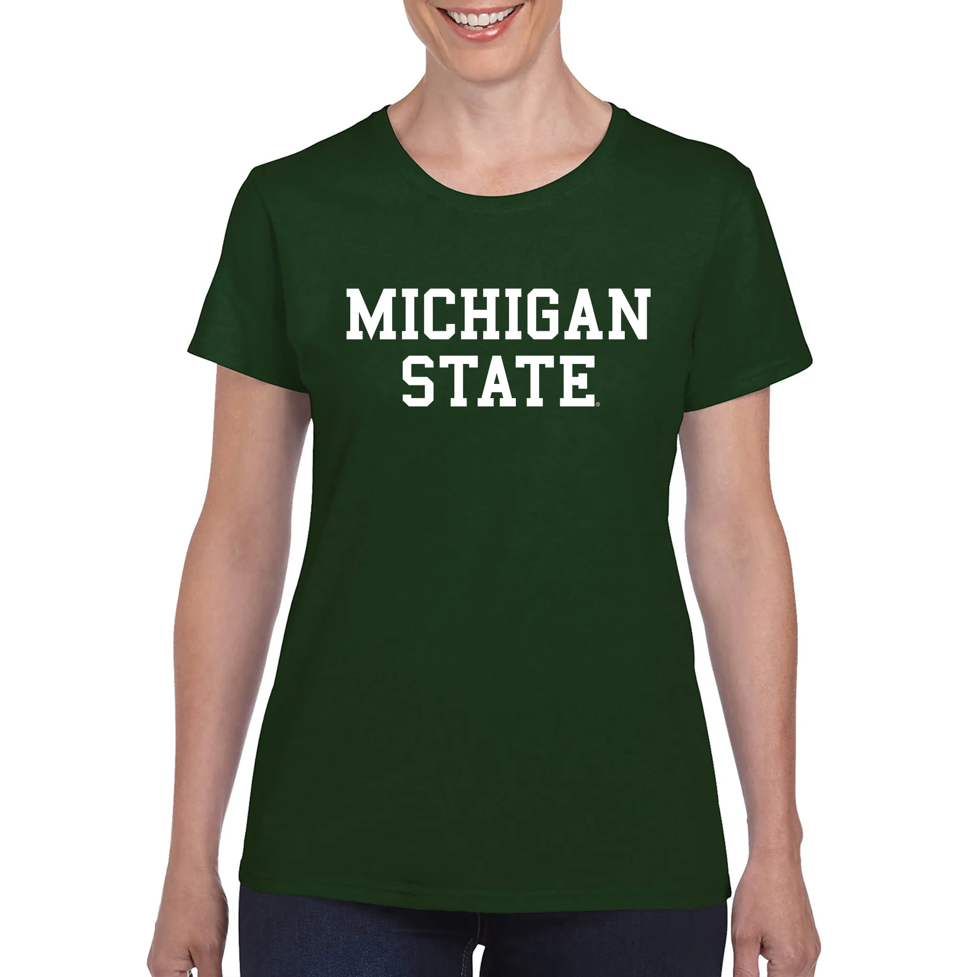 MSU Basic Block Womens T-Shirt - Image 5