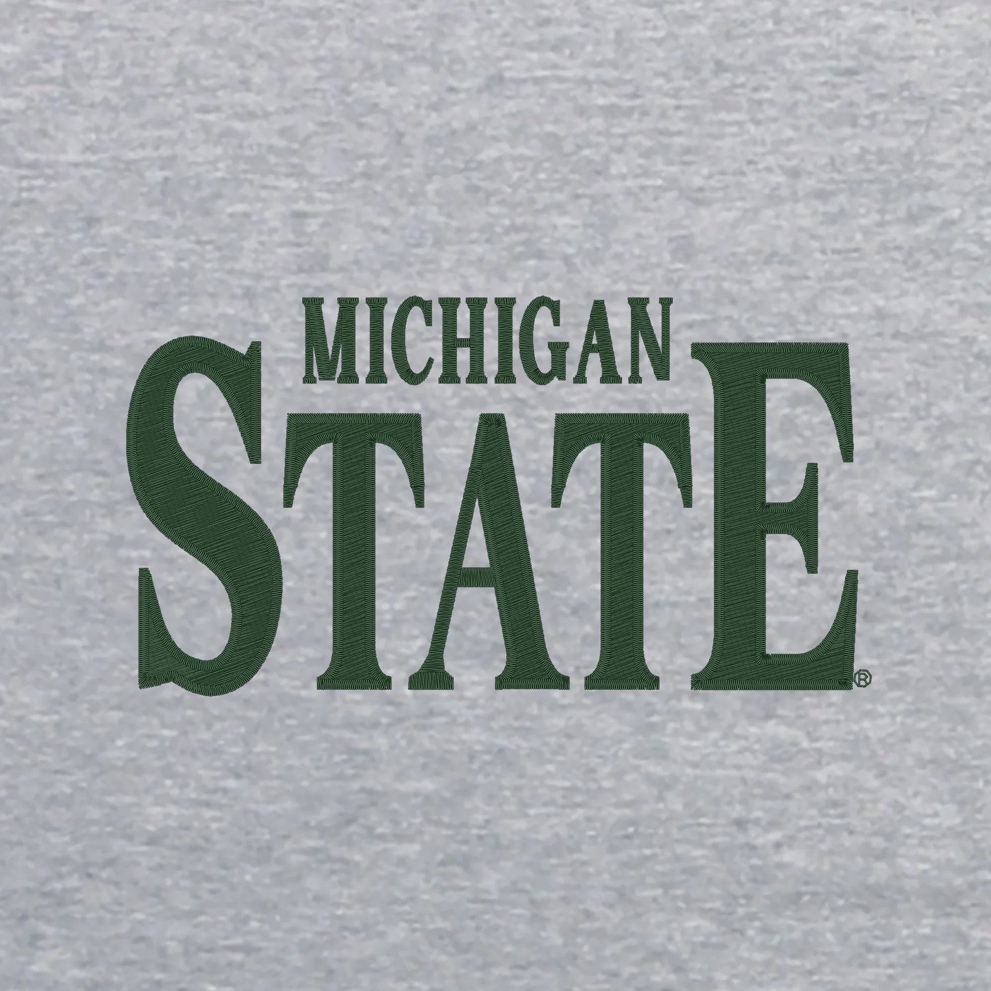 MSU Classic Rally EMB JA BTB Fleece Crewneck - Oxford - Image 2
