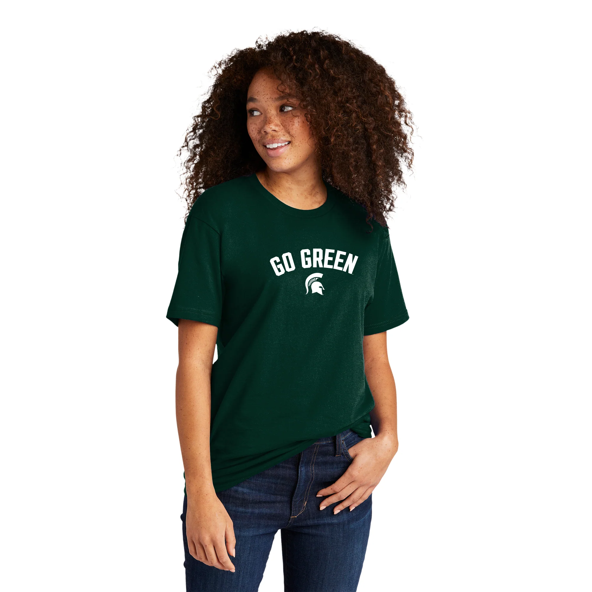 MSU Go Green Arc NLA T-Shirt - Forest - Image 4
