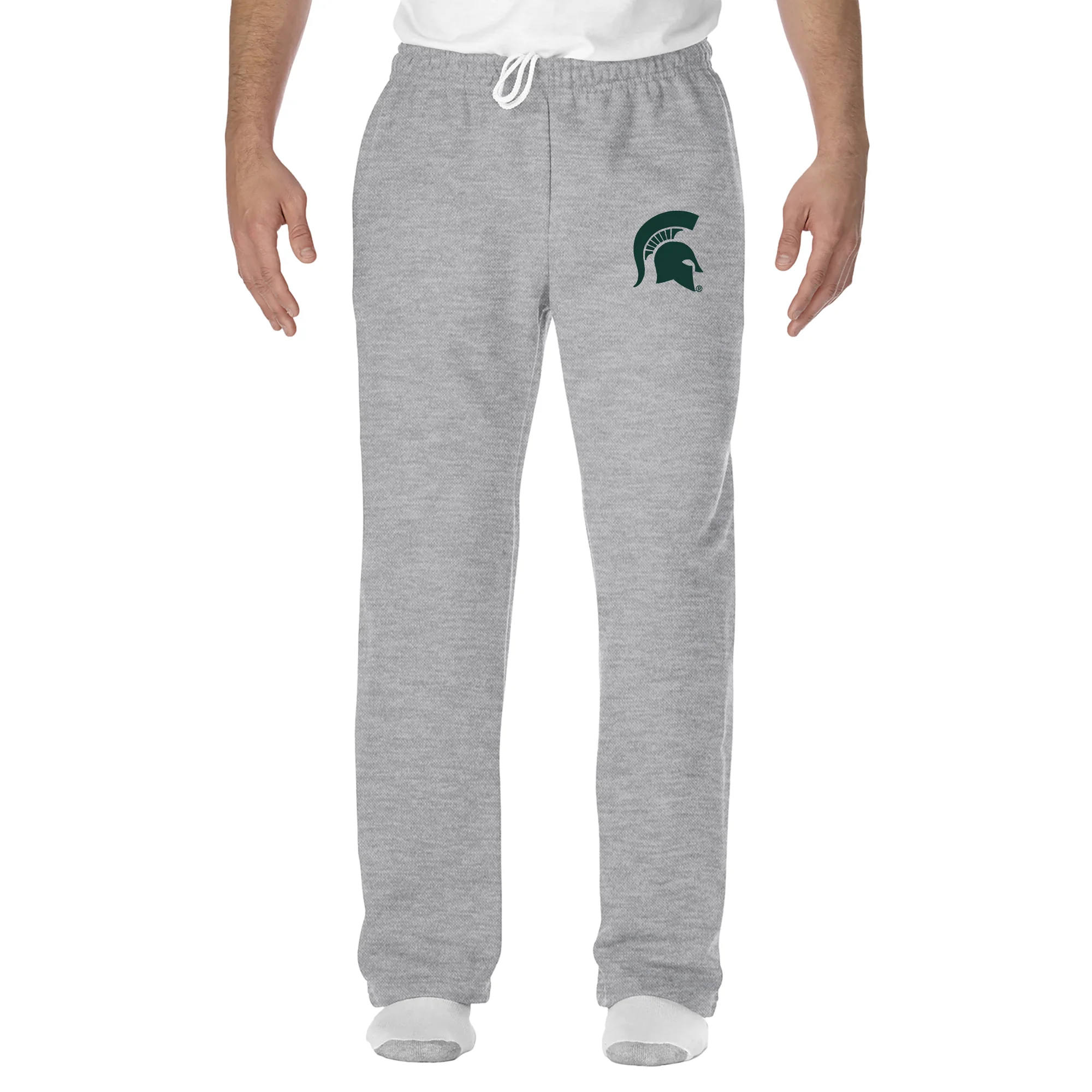 MSU Primary Logo Sweatpants - Sport Grey - Image 3