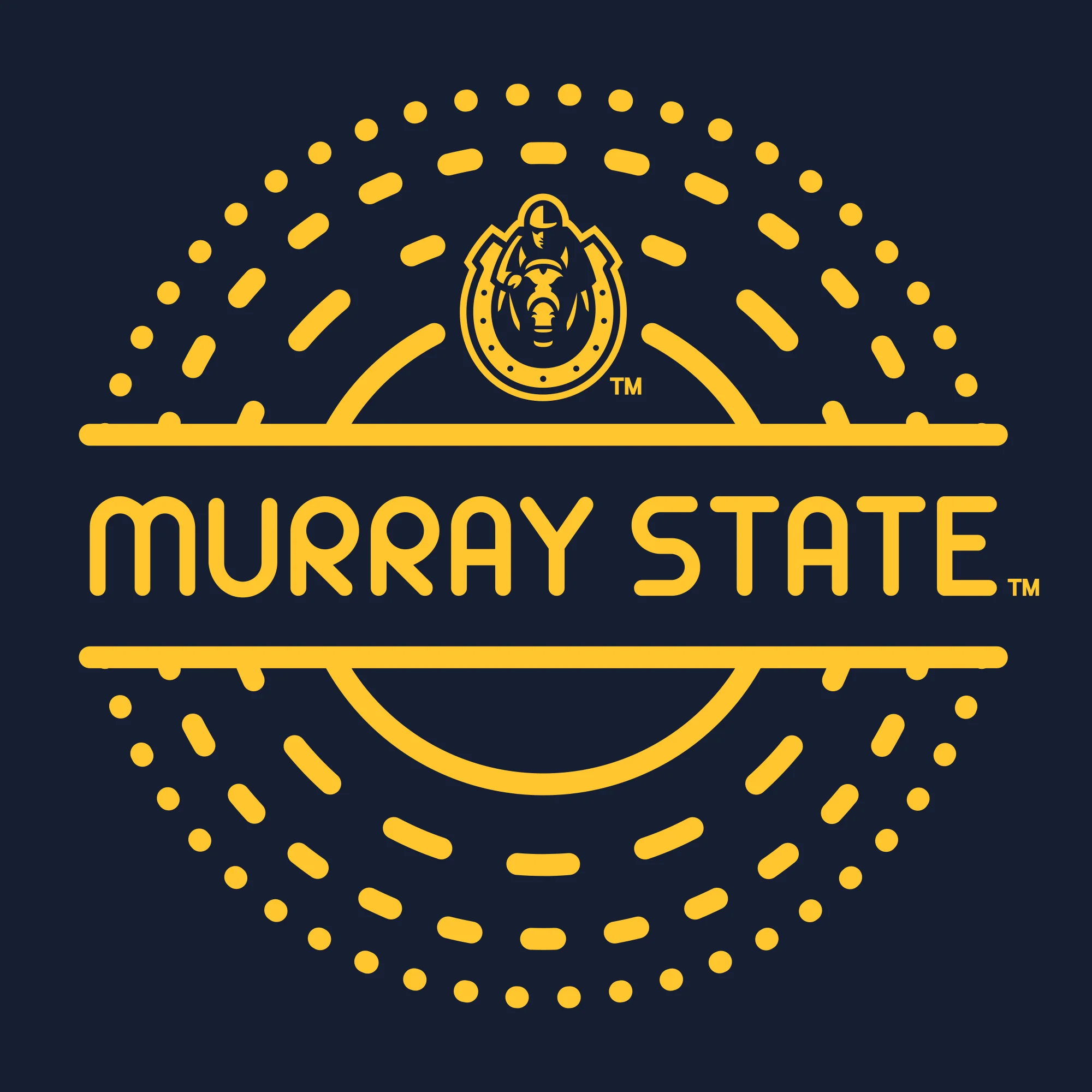Murray State Sunny Circle Toddler T-Shirt  - Navy - Image 2