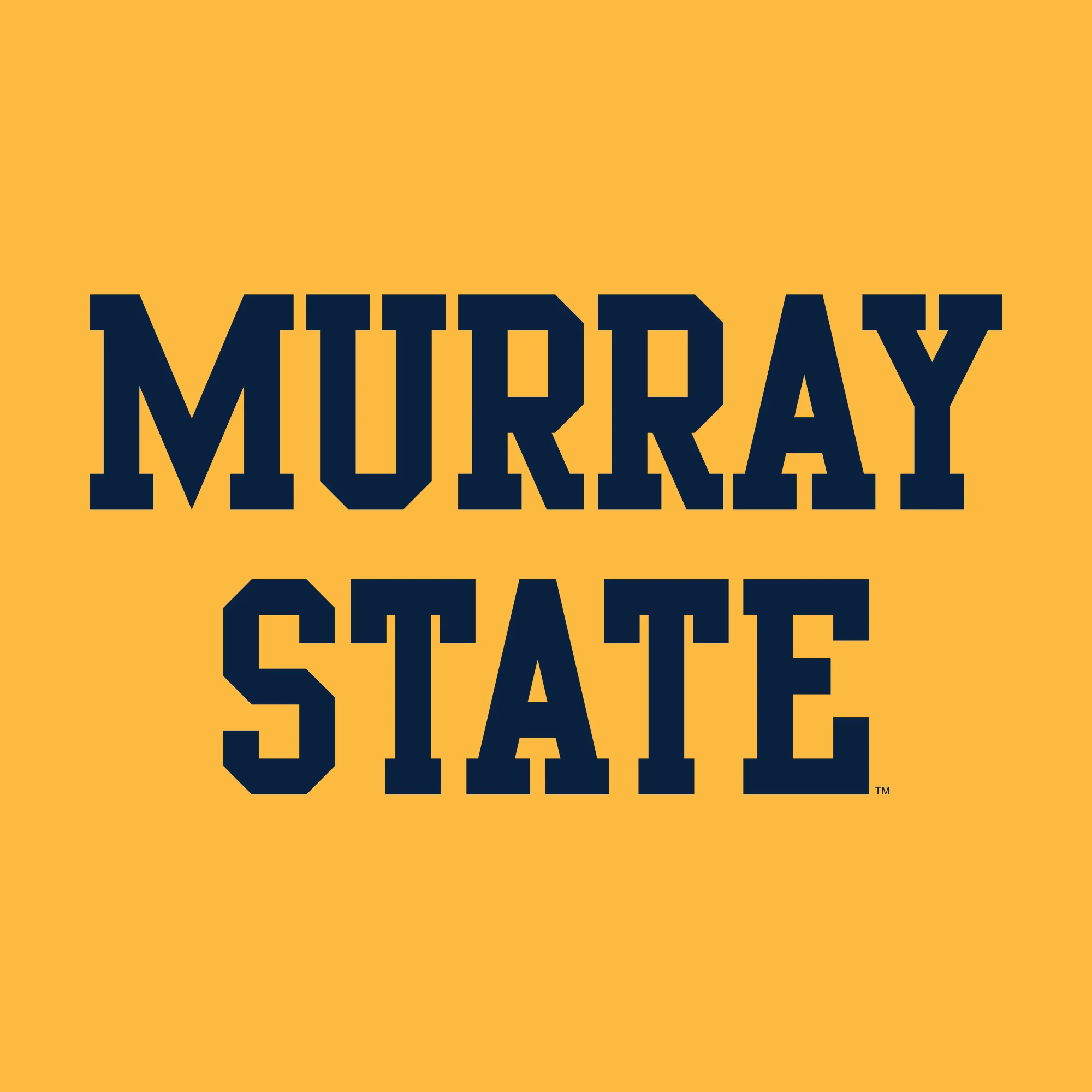 Murray State University Racers Basic Block Heavy Blend Crewneck Sweatshirt - Gold - Image 2