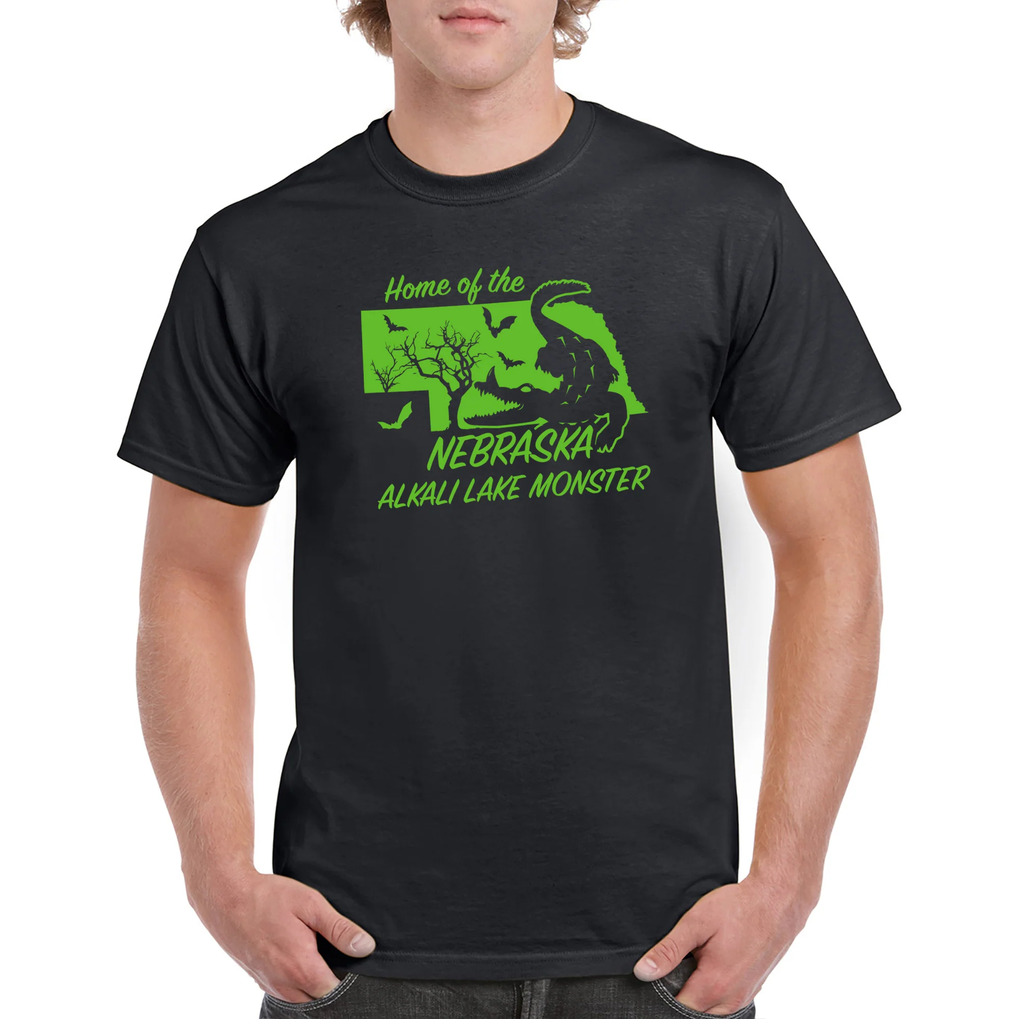 Nebraska Alkali Cryptid T-Shirt - Black - Image 3