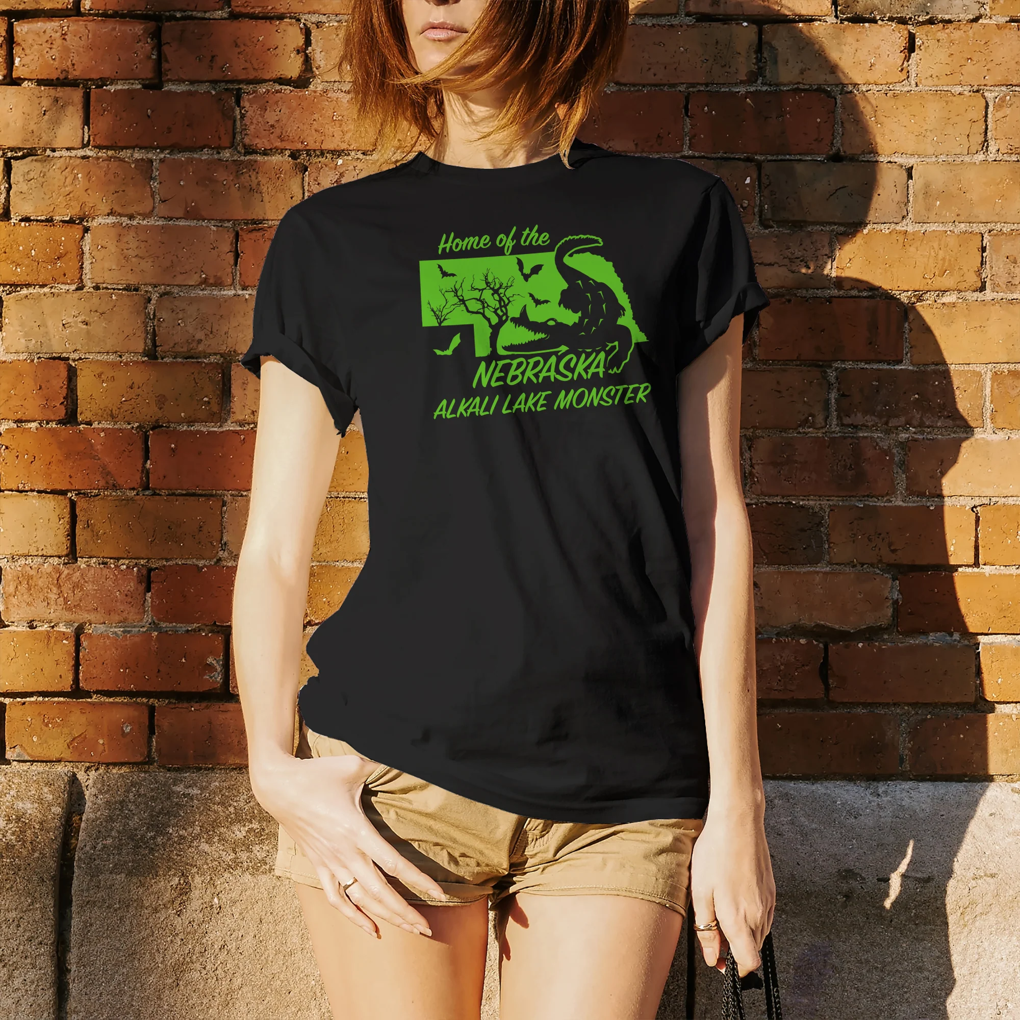 Nebraska Alkali Cryptid T-Shirt - Black - Image 4