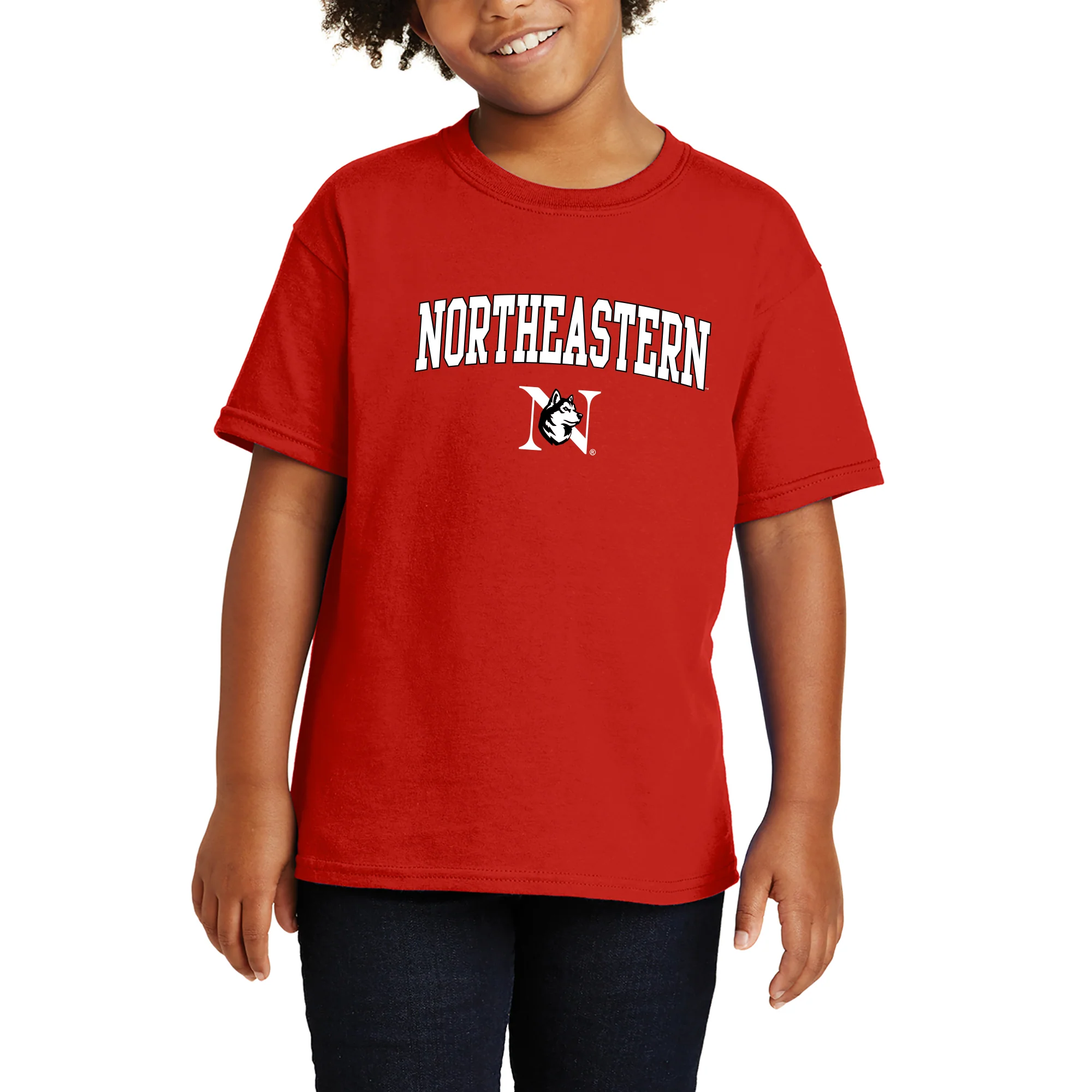 Northeastern University Arch Logo Youth T-Shirt - Image 4