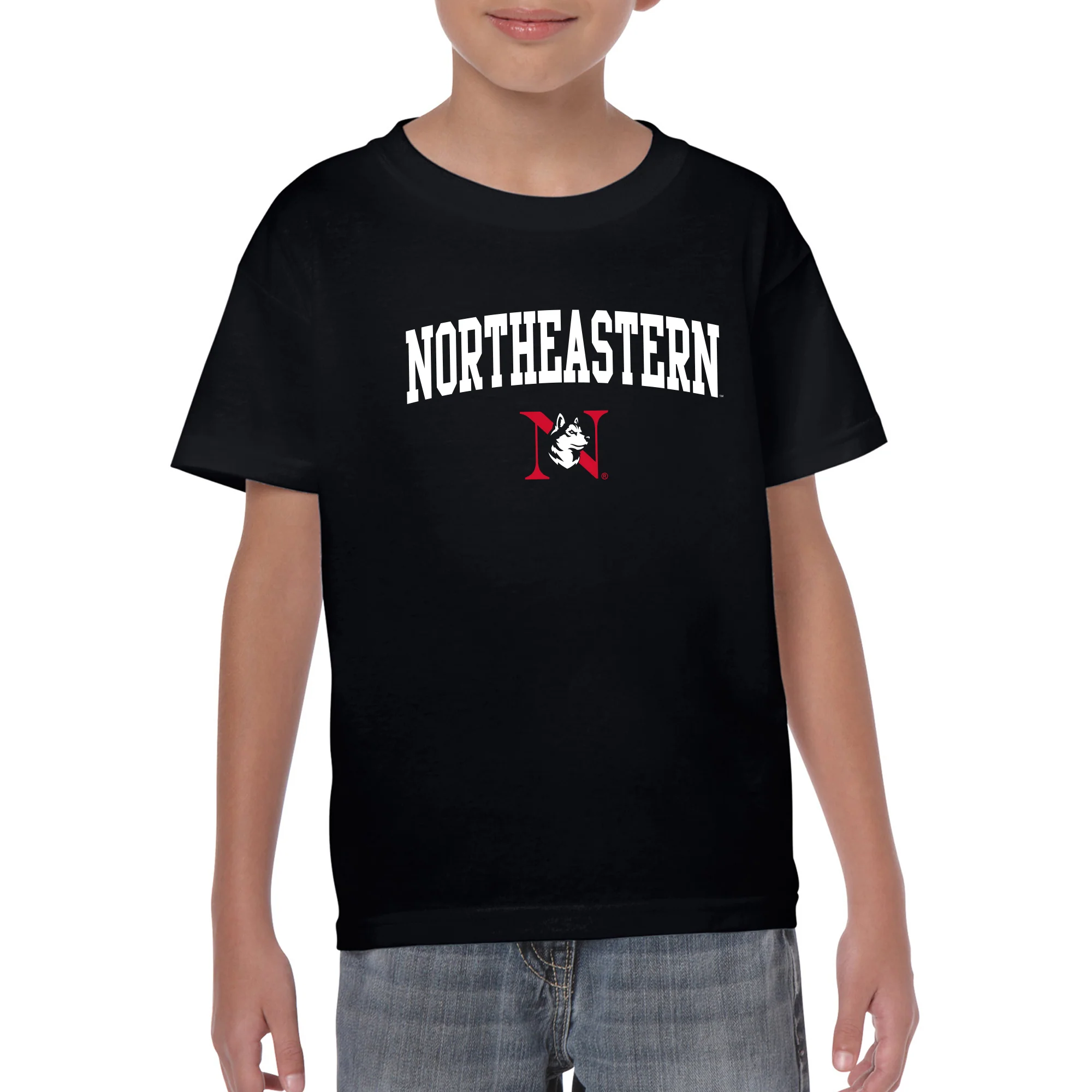 Northeastern University Arch Logo Youth T-Shirt - Image 6