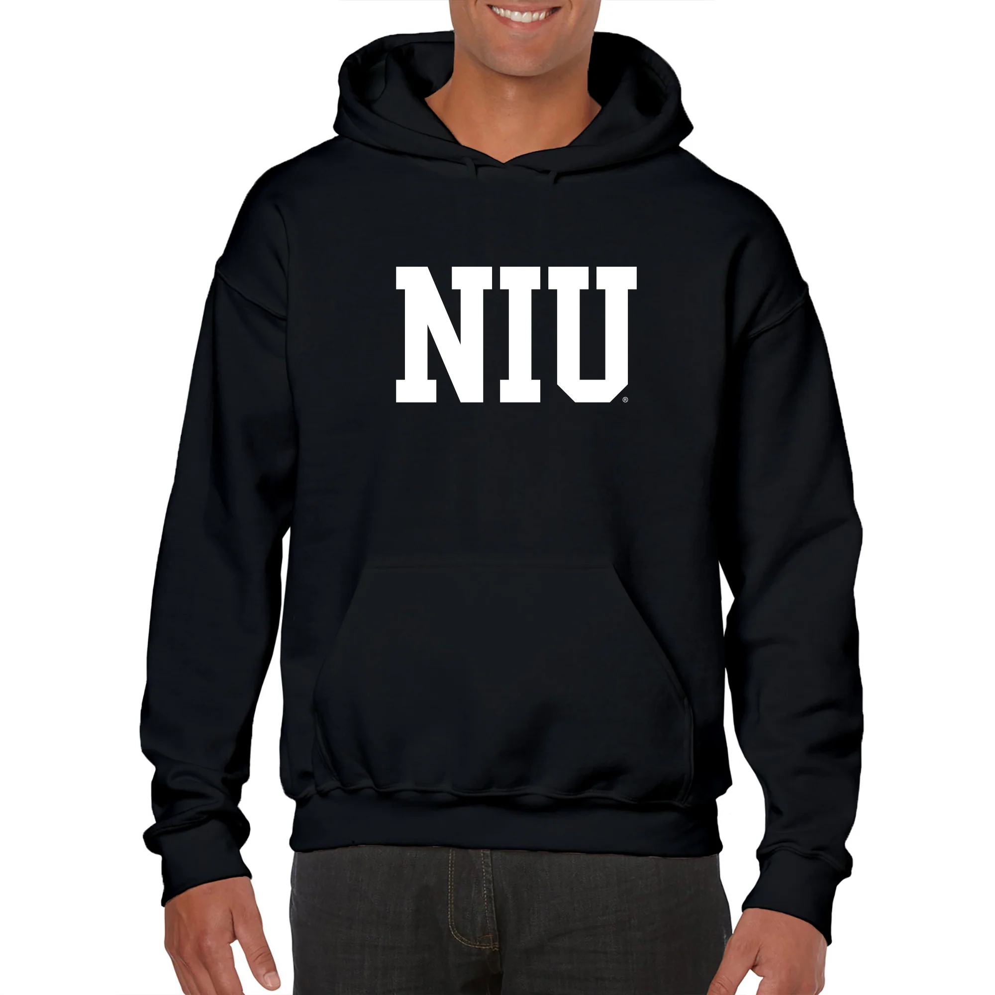 Northern Illinois Basic Block Hoodie - Black - Image 3