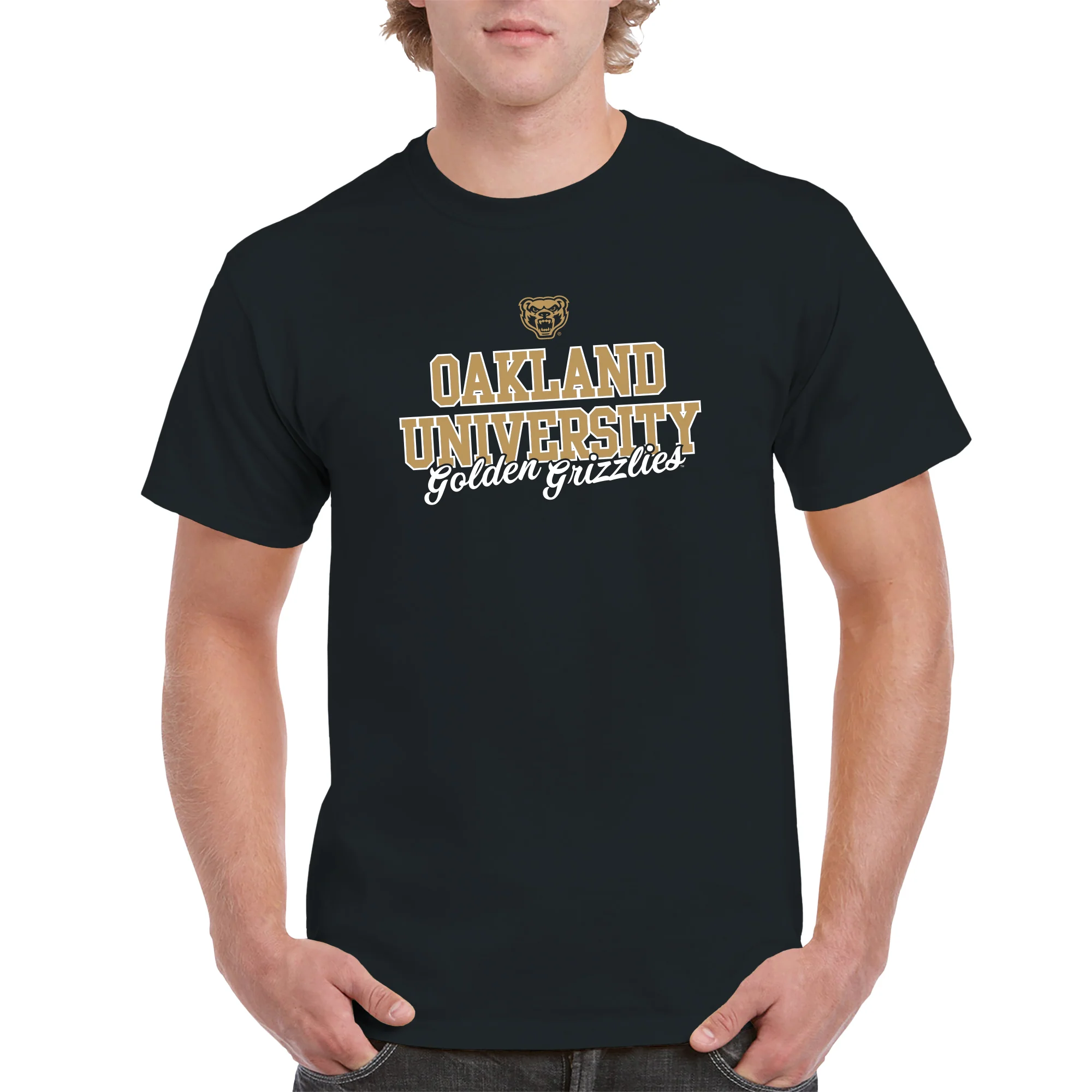 Oakland University Fresh Script T-Shirt - Image 4