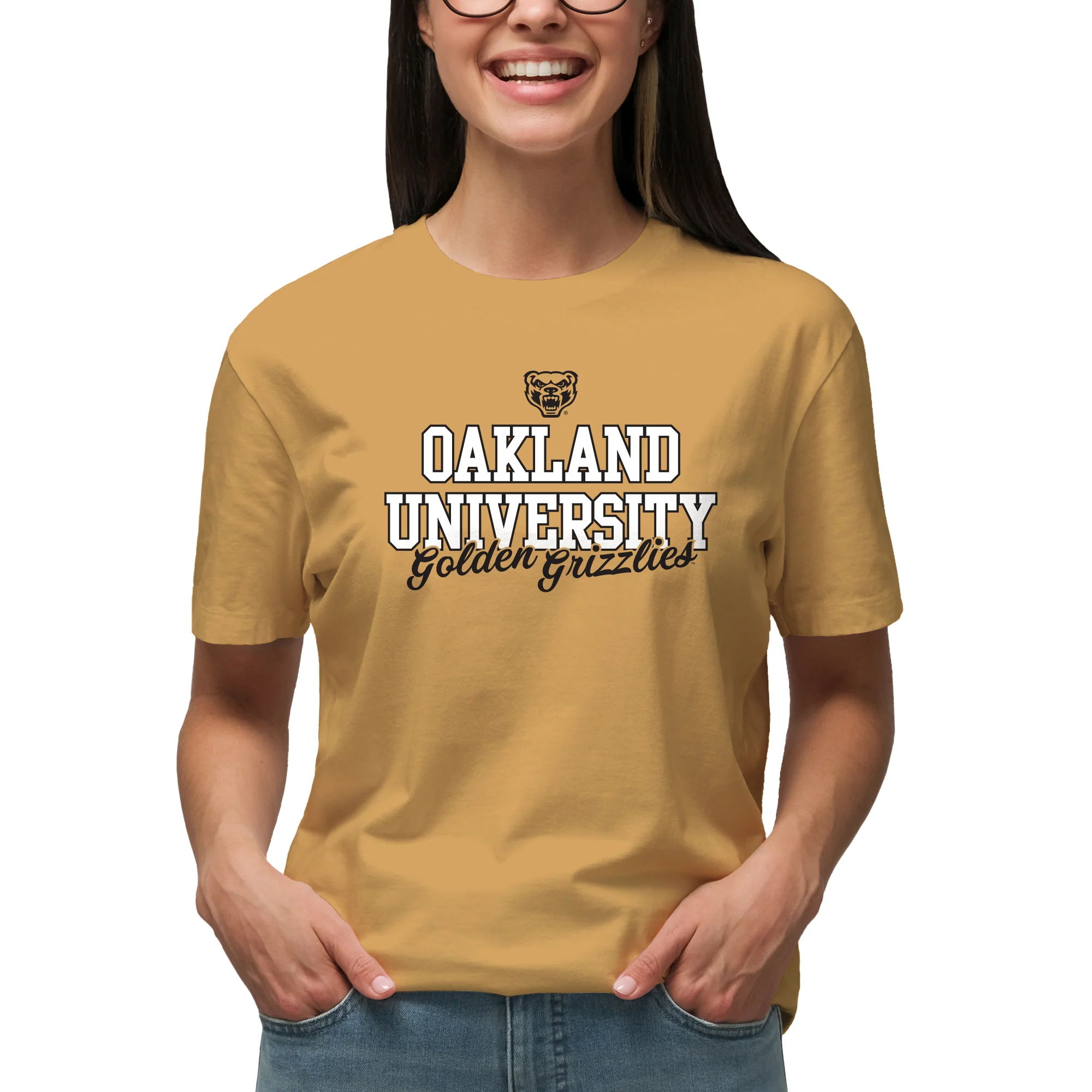 Oakland University Fresh Script T-Shirt - Image 8