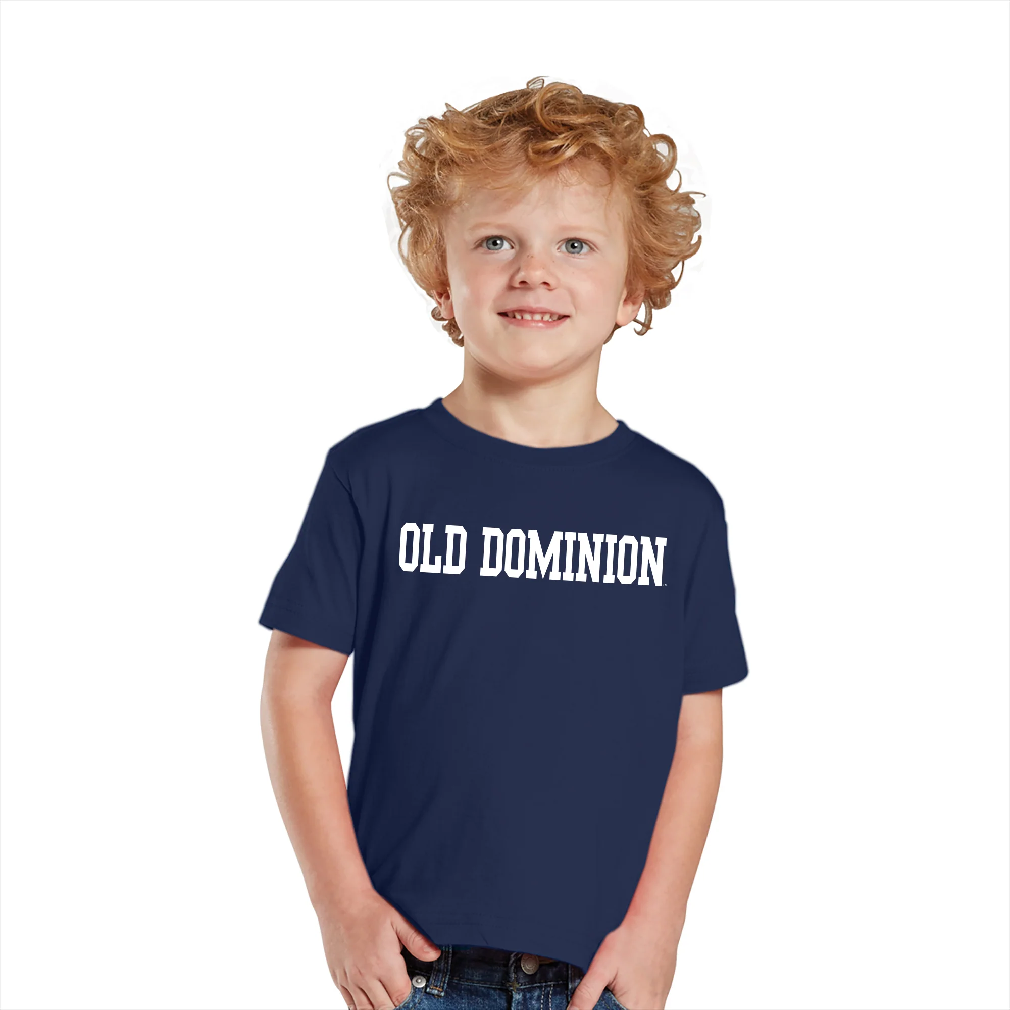 Old Dominion University Monarchs Basic Block Toddler Short Sleeve T Shirt - Navy - Image 3