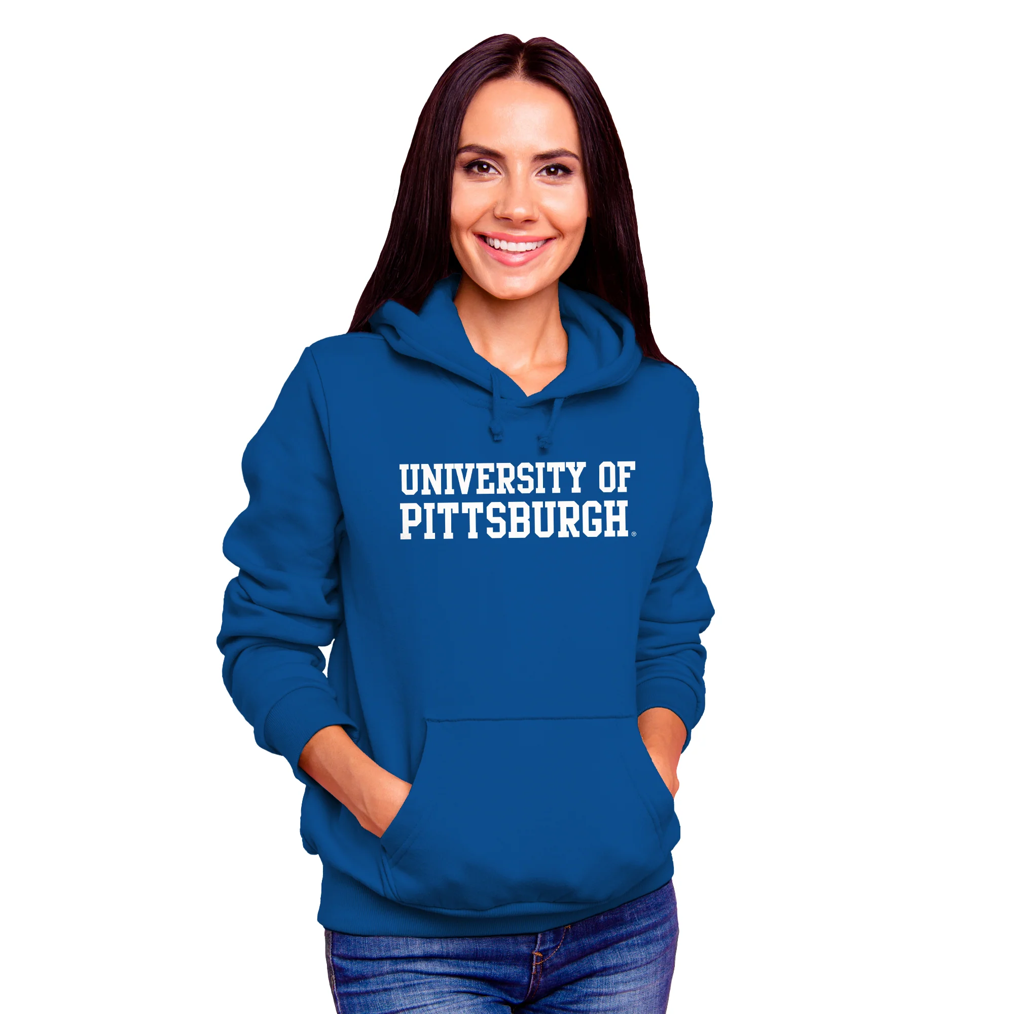 Pittsburgh Panthers Basic Block Hoodie - Royal - Image 4