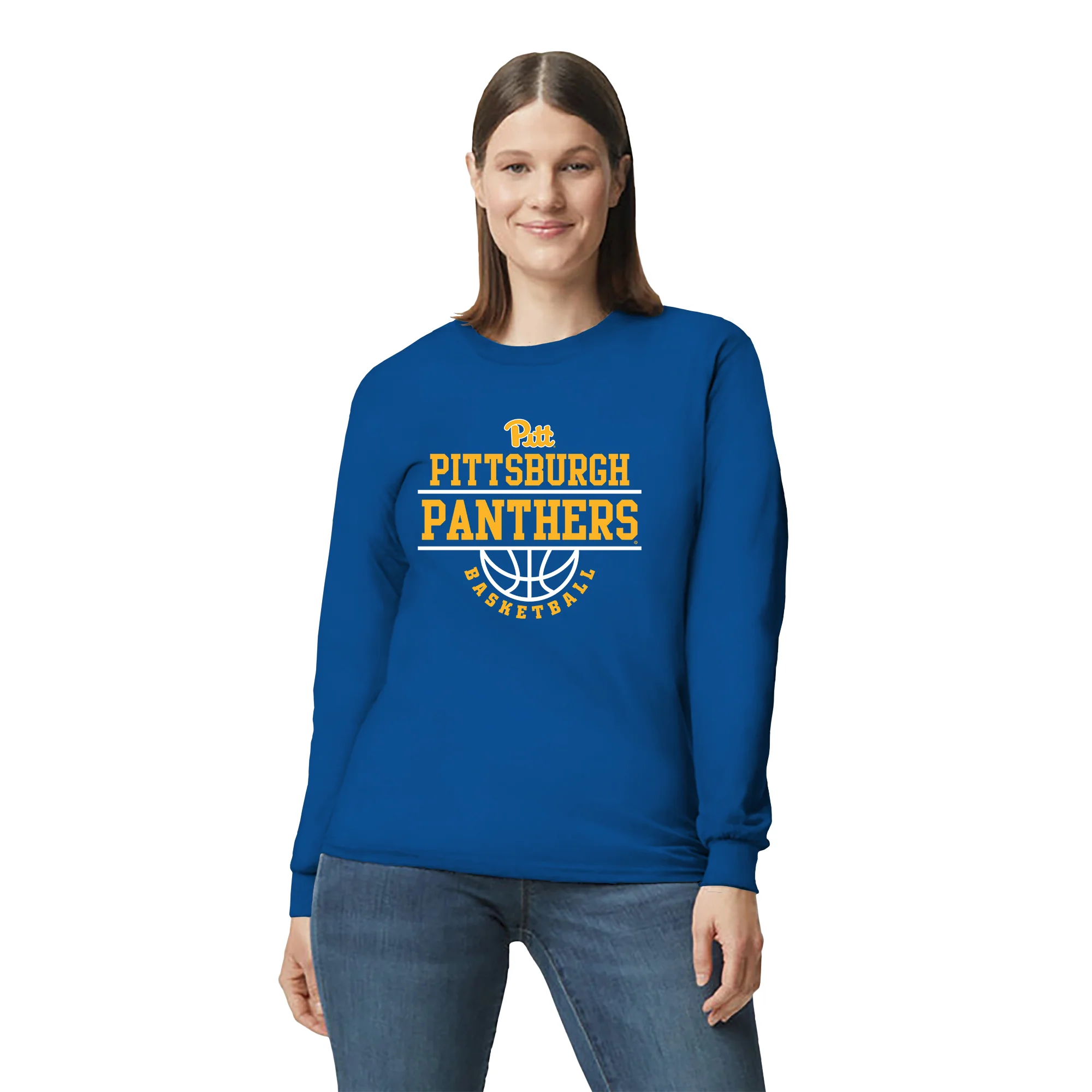 Pittsburgh Panthers Basketball Peak Long Sleeve T-Shirt - Royal - Image 4