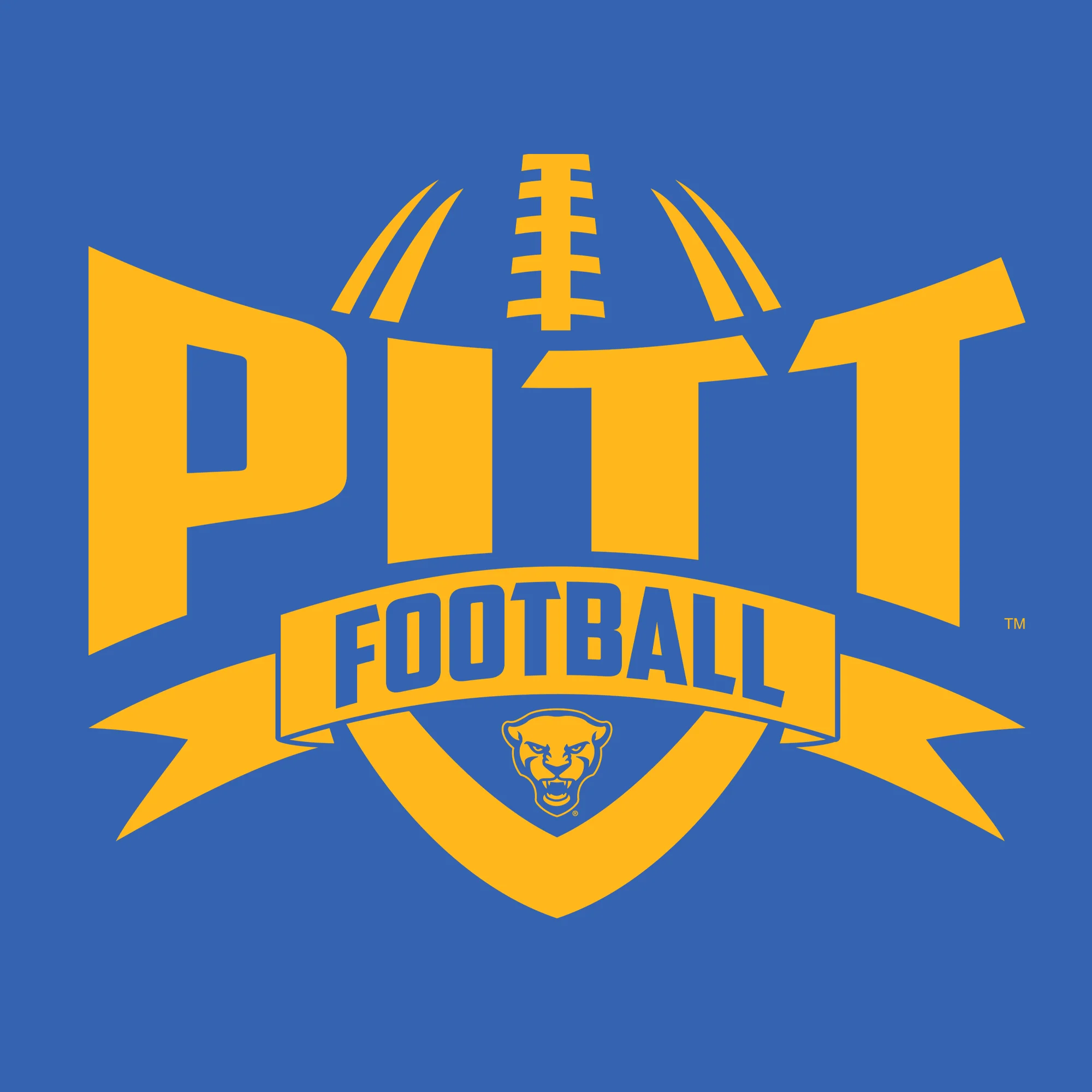 Pittsburgh Panthers Football Rush T-Shirt - Royal - Image 2