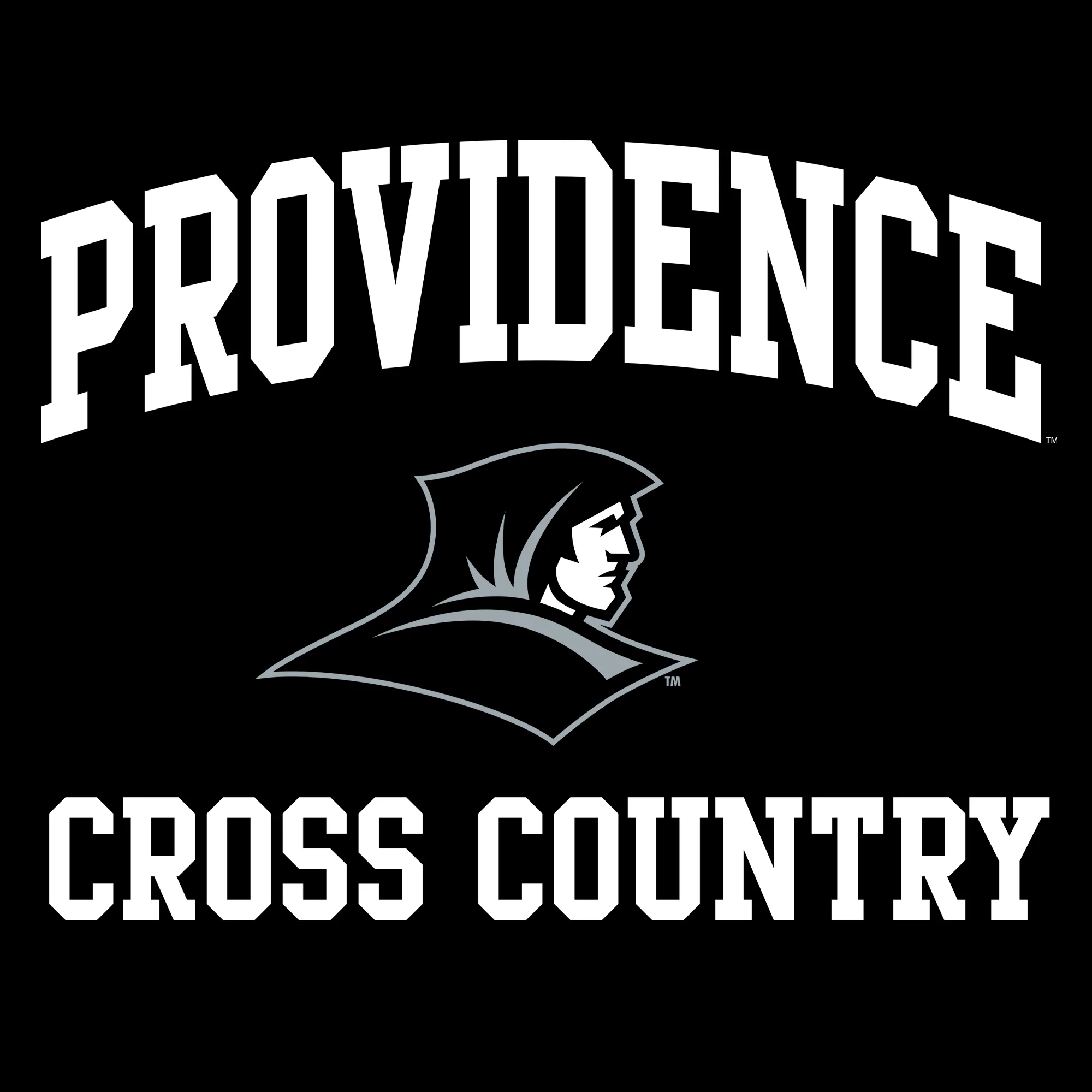 Providence Friars Arch Logo Cross Country T-Shirt - Black - Image 2