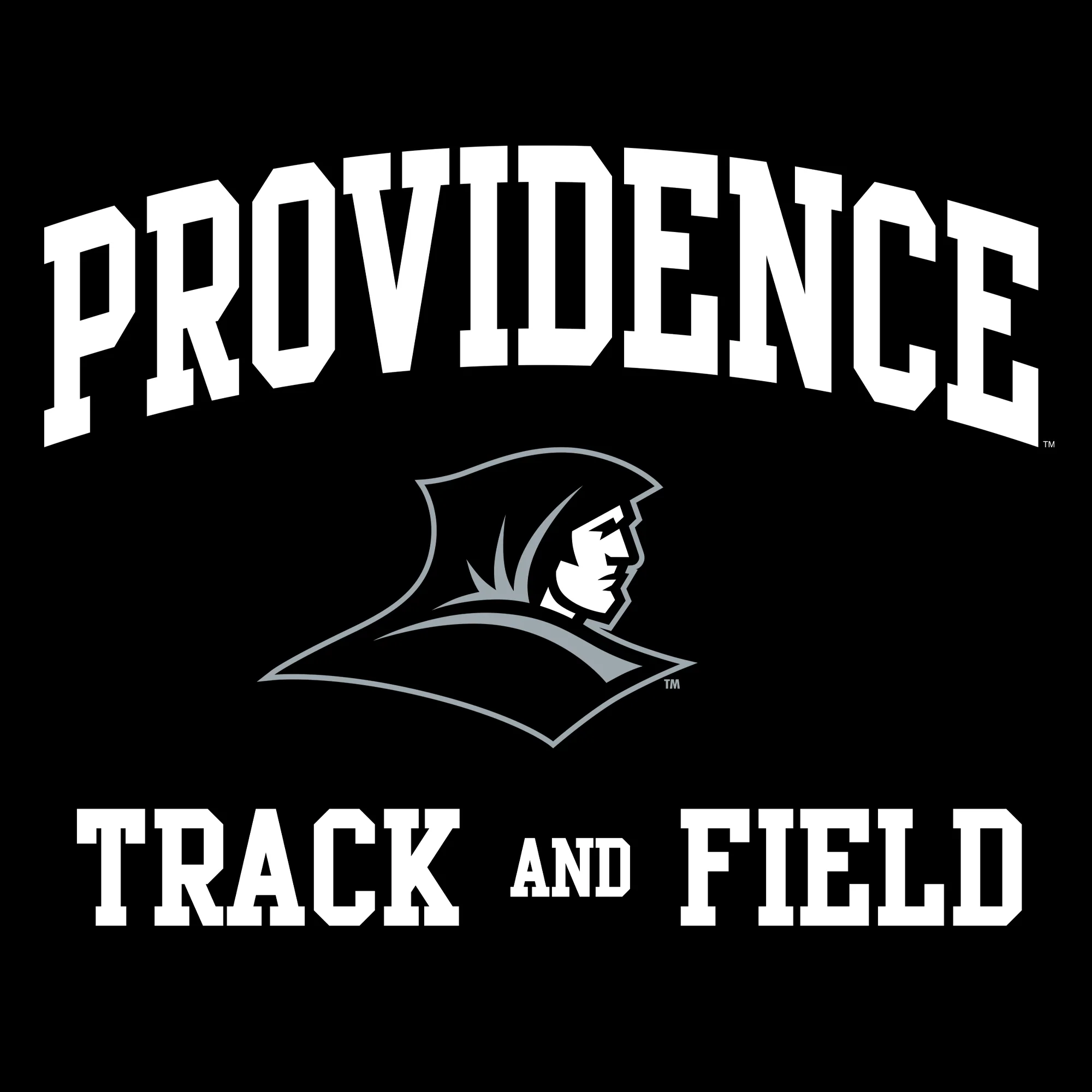 Providence Friars Arch Logo Track & Field Hoodie - Black - Image 2