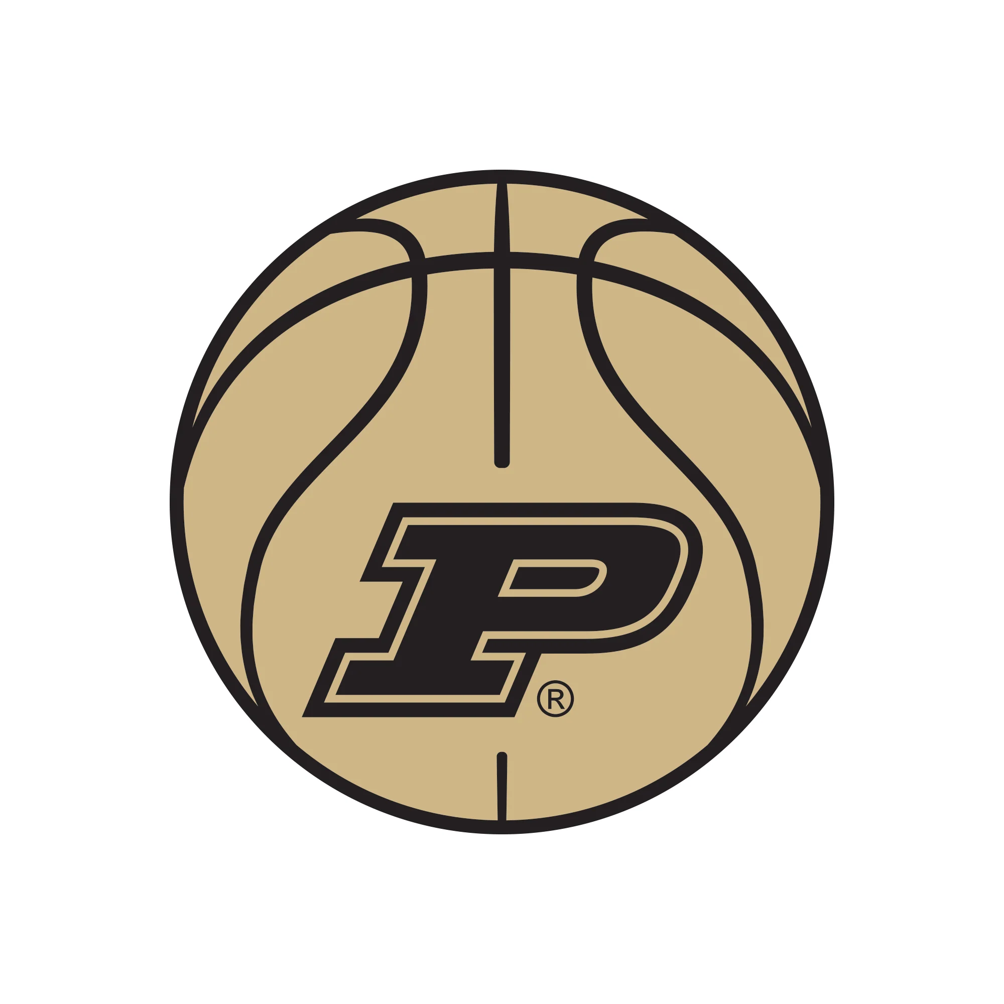 Purdue Basketball Outline LC EMB Polo - White - Image 2