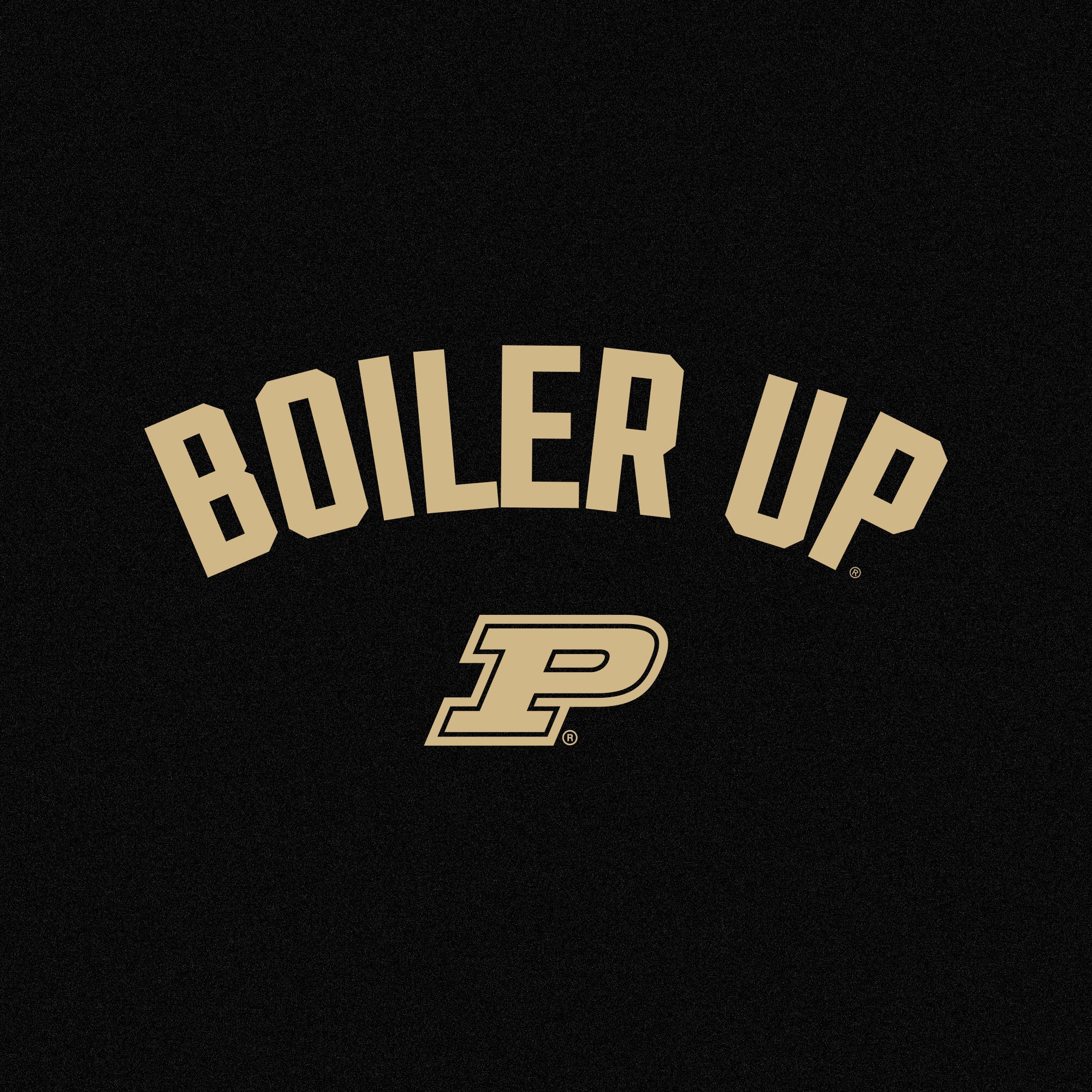Purdue Boiler Up Arc Canvas Triblend T-Shirt - Solid Black - Image 2