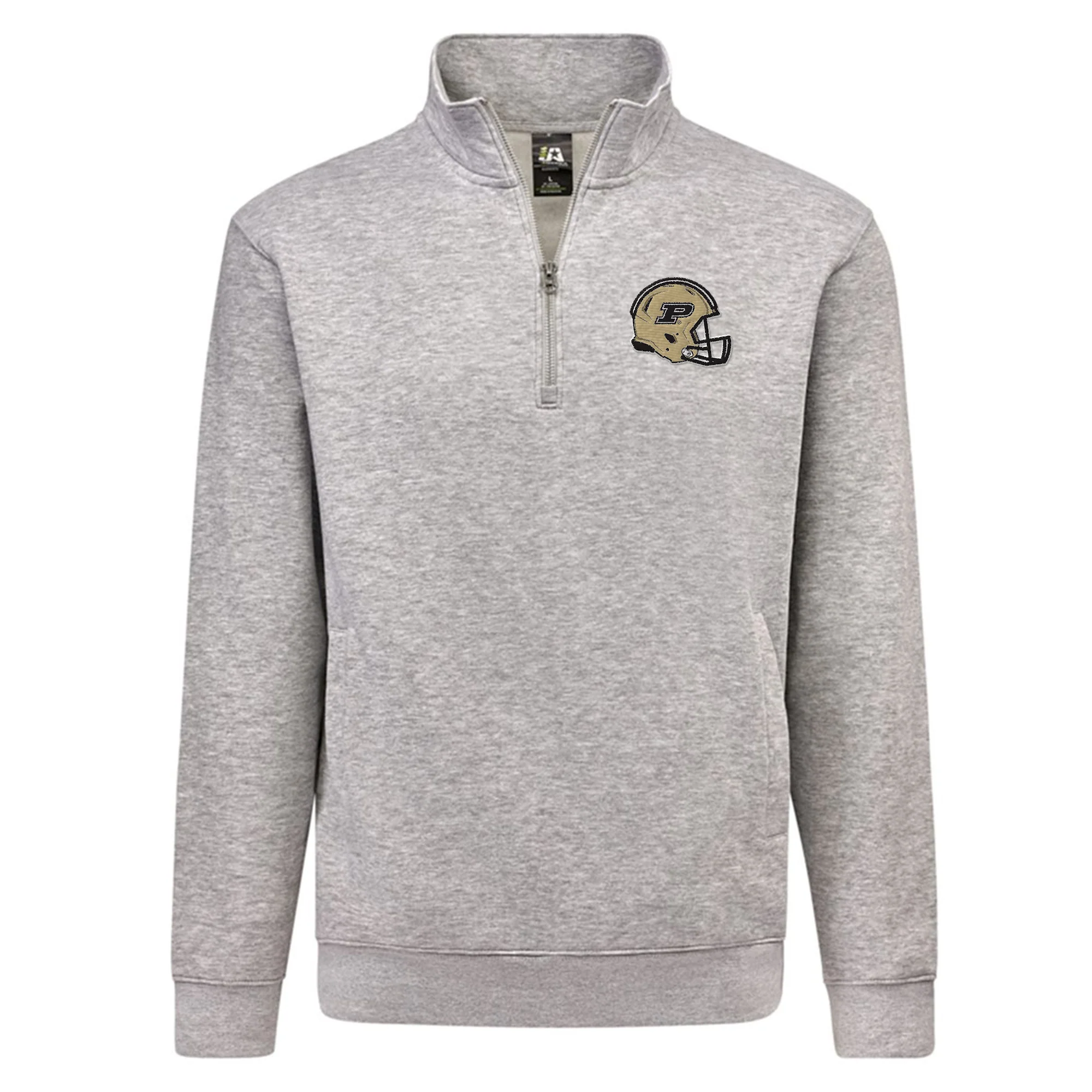 Purdue Boilermakers Football Helmet EMB JA BTB 1/4-Zip Sweatshirt - Image 2