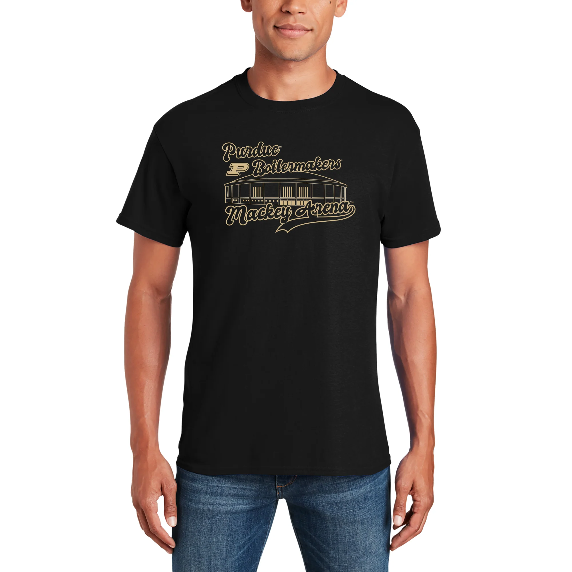 Purdue Boilermakers Mackey Arena T-Shirt - Black - Image 3
