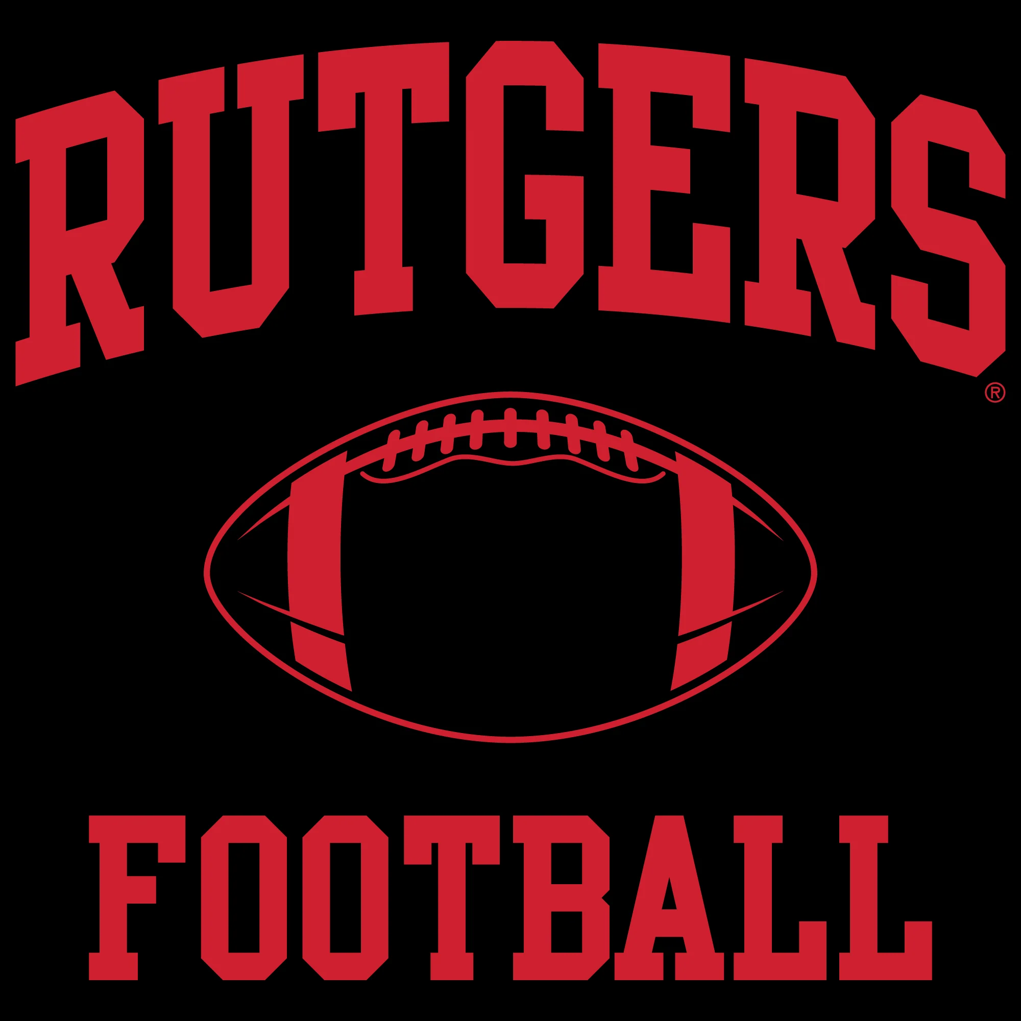 Rutgers Scarlet Knights Classic Football Arch T-Shirt - Black - Image 2