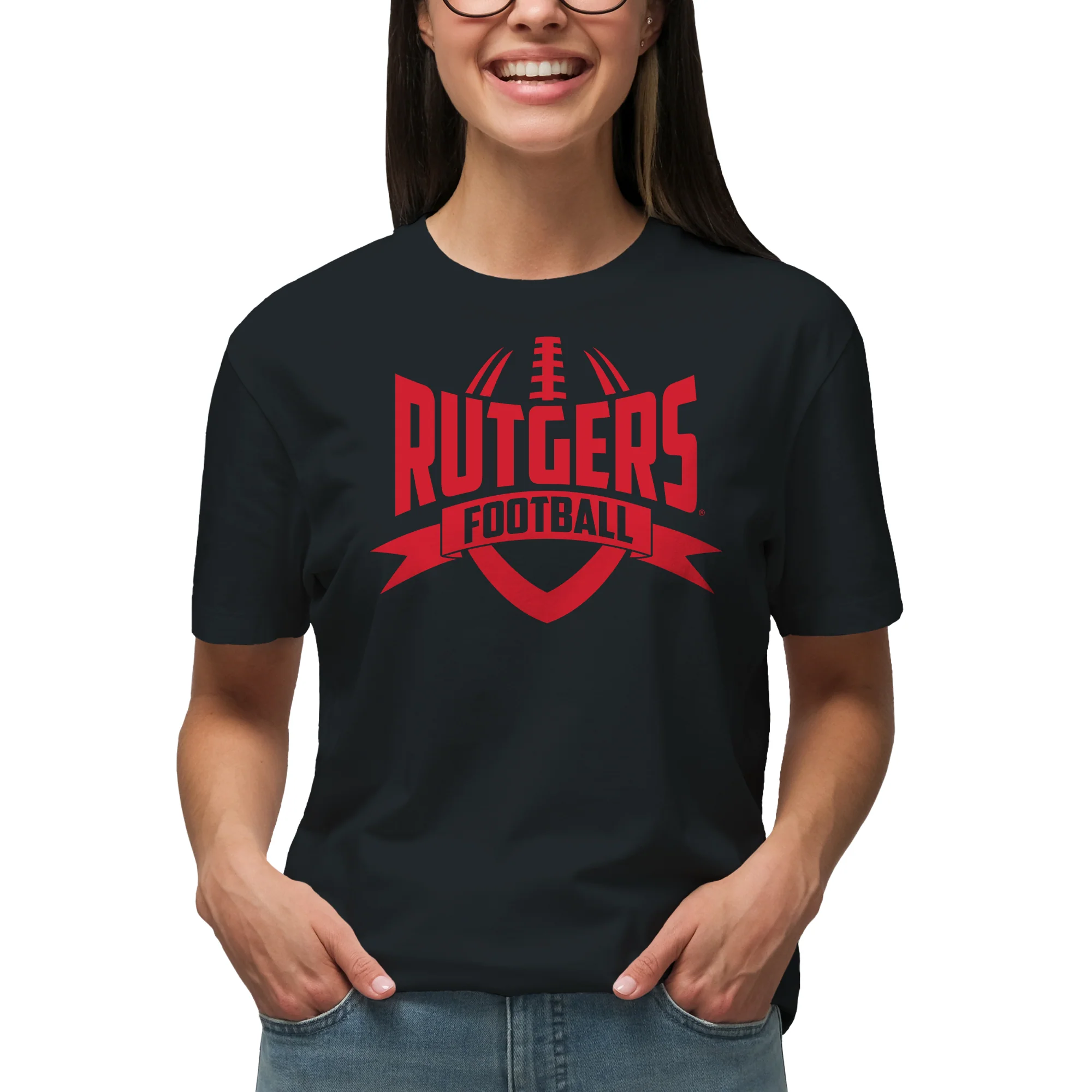 Rutgers Scarlet Knights Football Rush T-Shirt - Black - Image 4