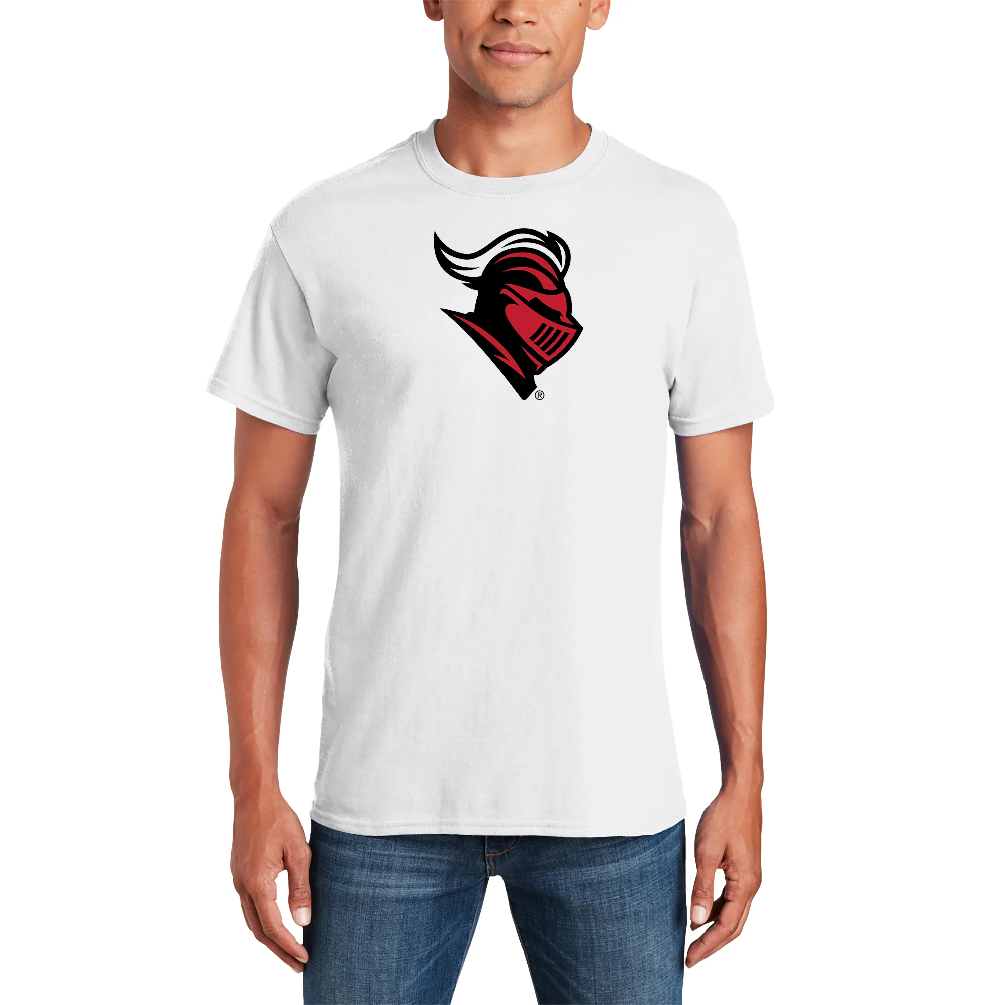 Rutgers University Scarlet Knights Primary Logo T-Shirt - White - Image 3