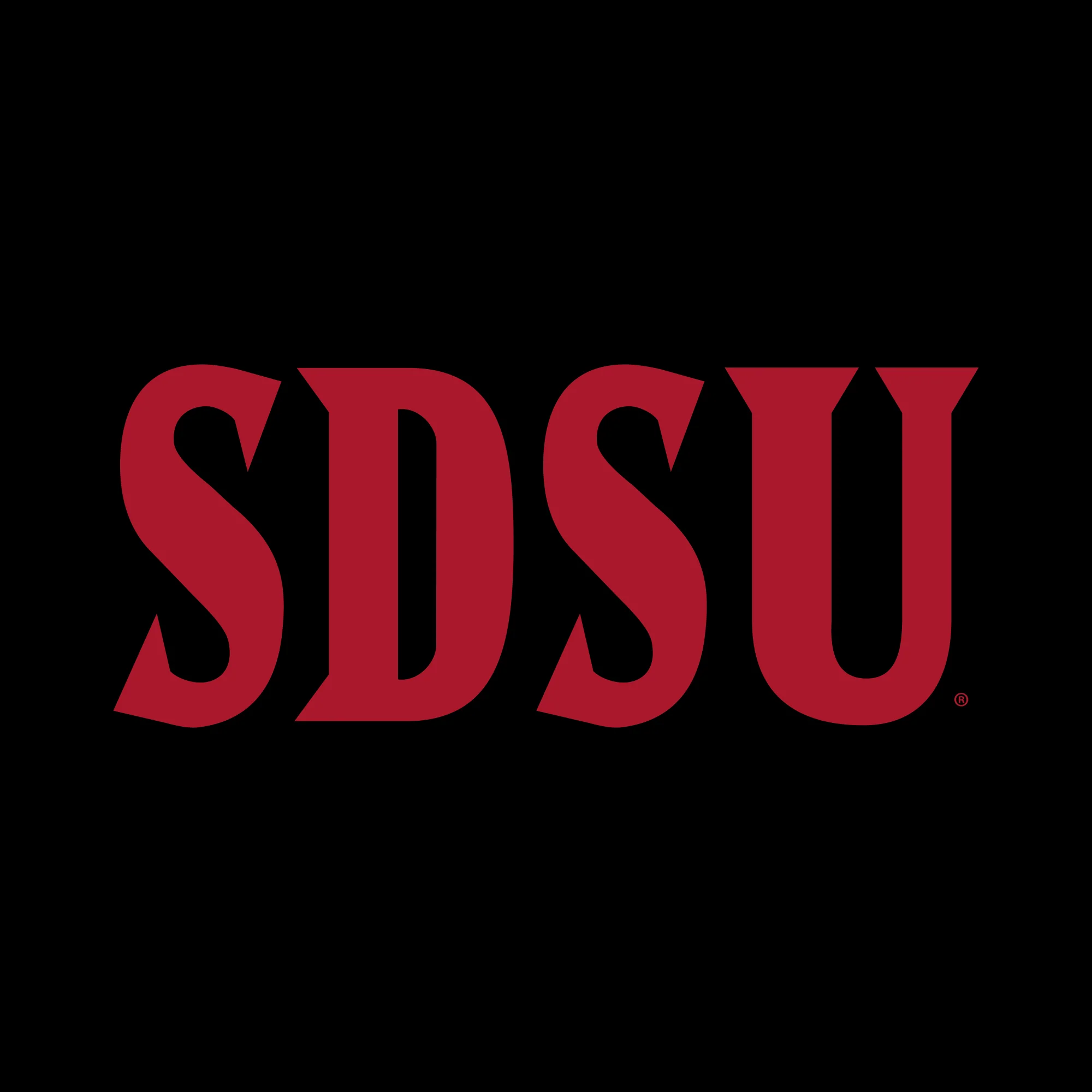 San Diego State Aztecs Basic Block Long Sleeve T Shirt - Black - Image 2