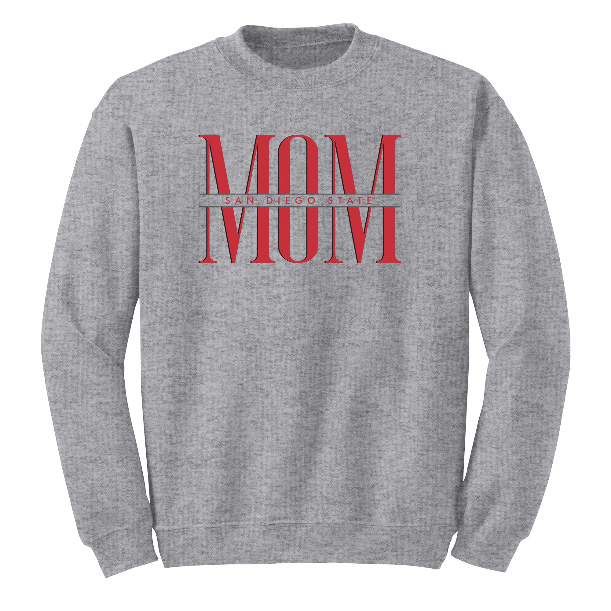 San Diego State Aztecs Classic Mom Crewneck Sweatshirt - Sport Grey