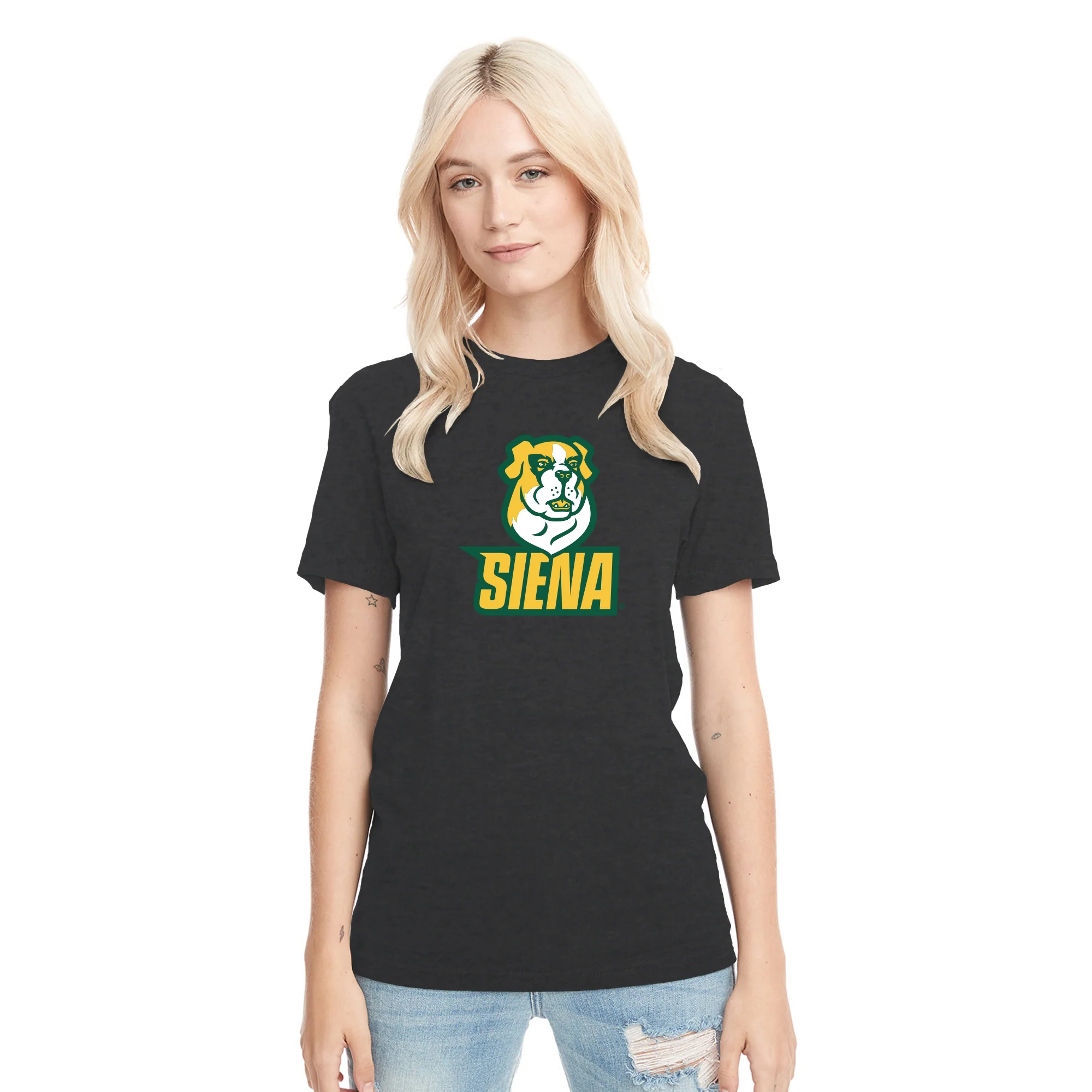 Siena University Primary Logo NLA Triblend T-Shirt - Image 12