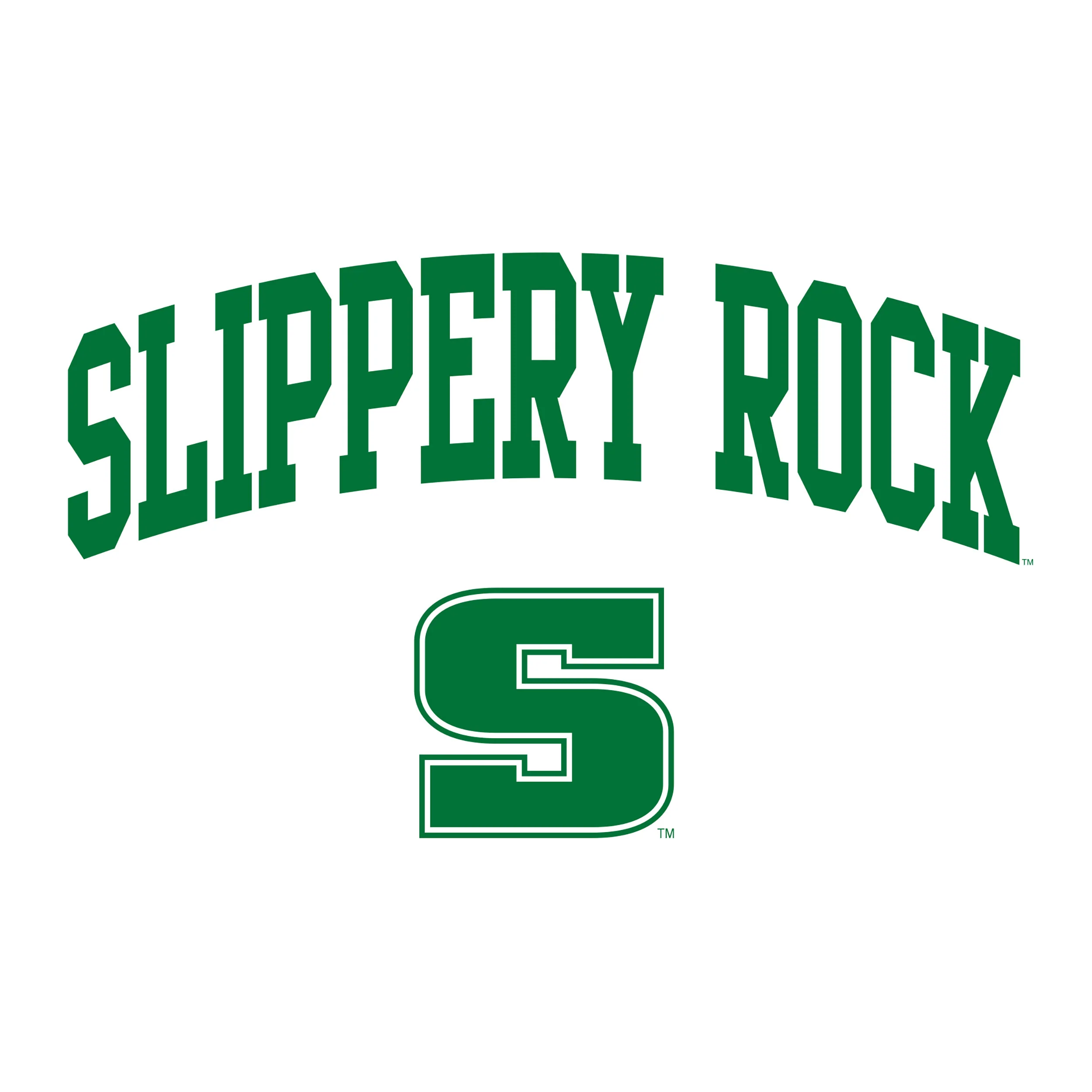 Slippery Rock University The Rock Arch Logo Hoodie - White - Image 2