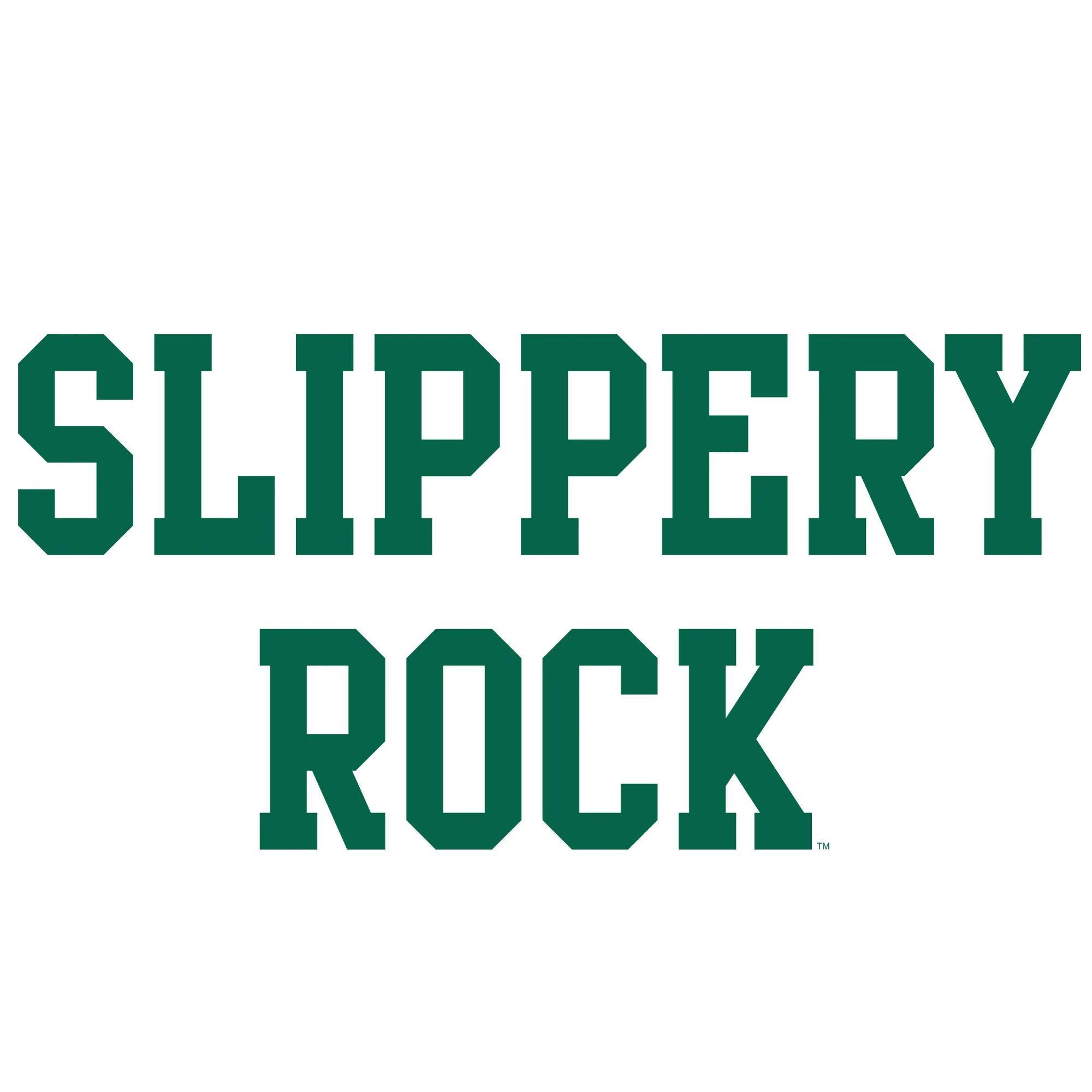 Slippery Rock University The Rock Basic Block Hoodie - White - Image 2