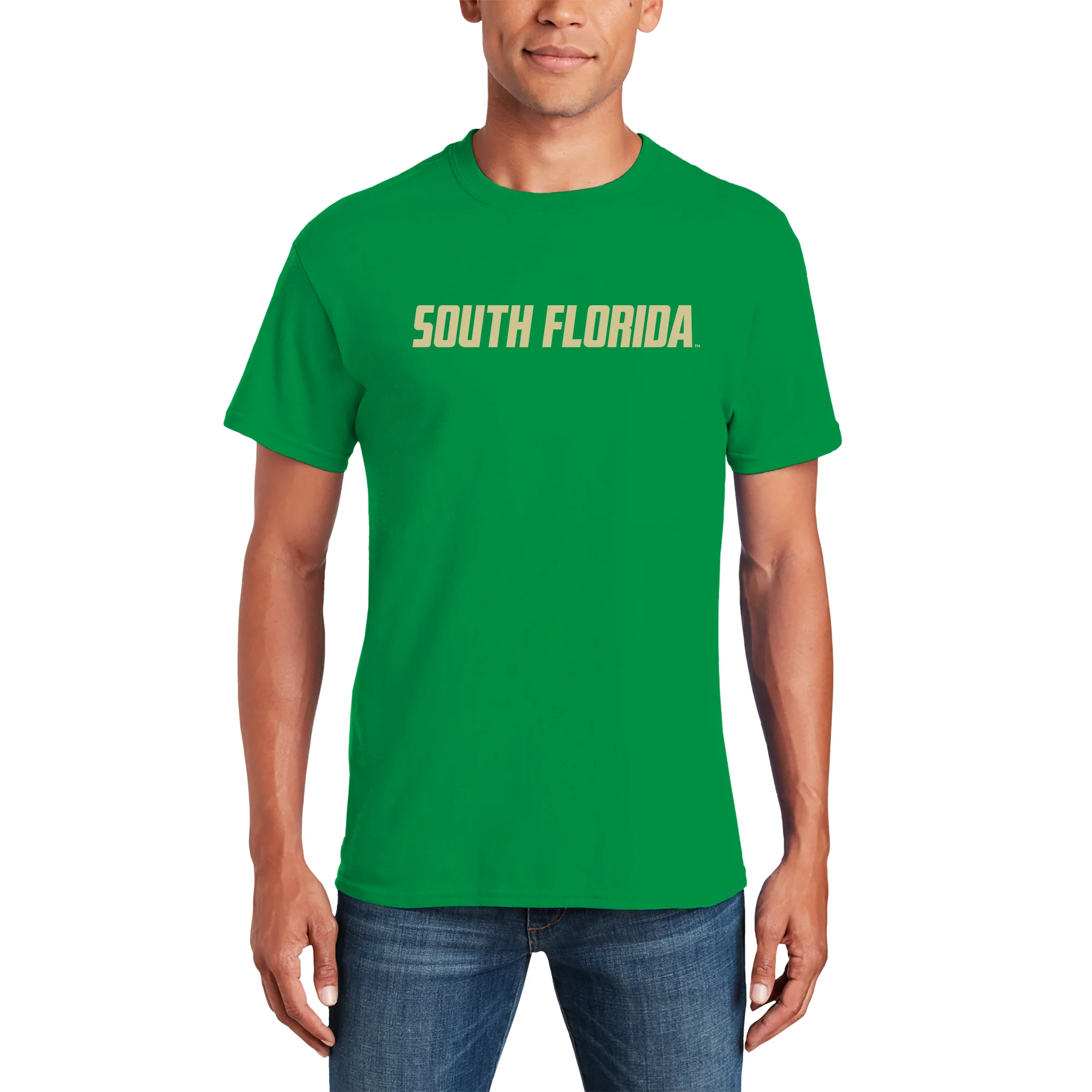 South Florida Bulls Basic Block T-Shirt - Irish Green - Image 3