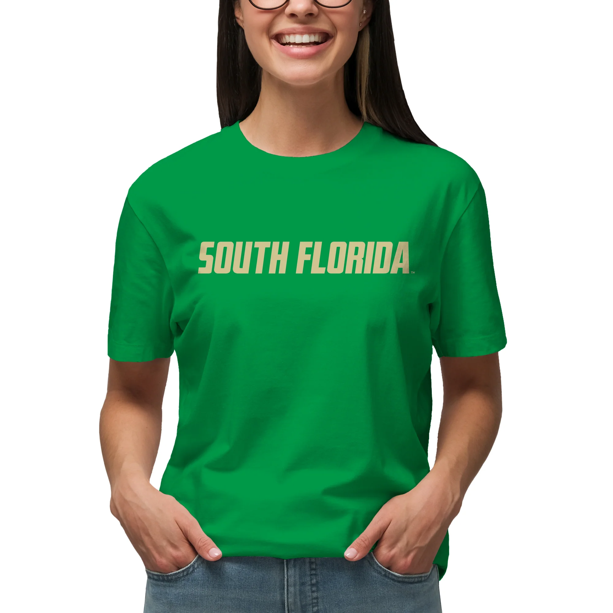 South Florida Bulls Basic Block T-Shirt - Irish Green - Image 4
