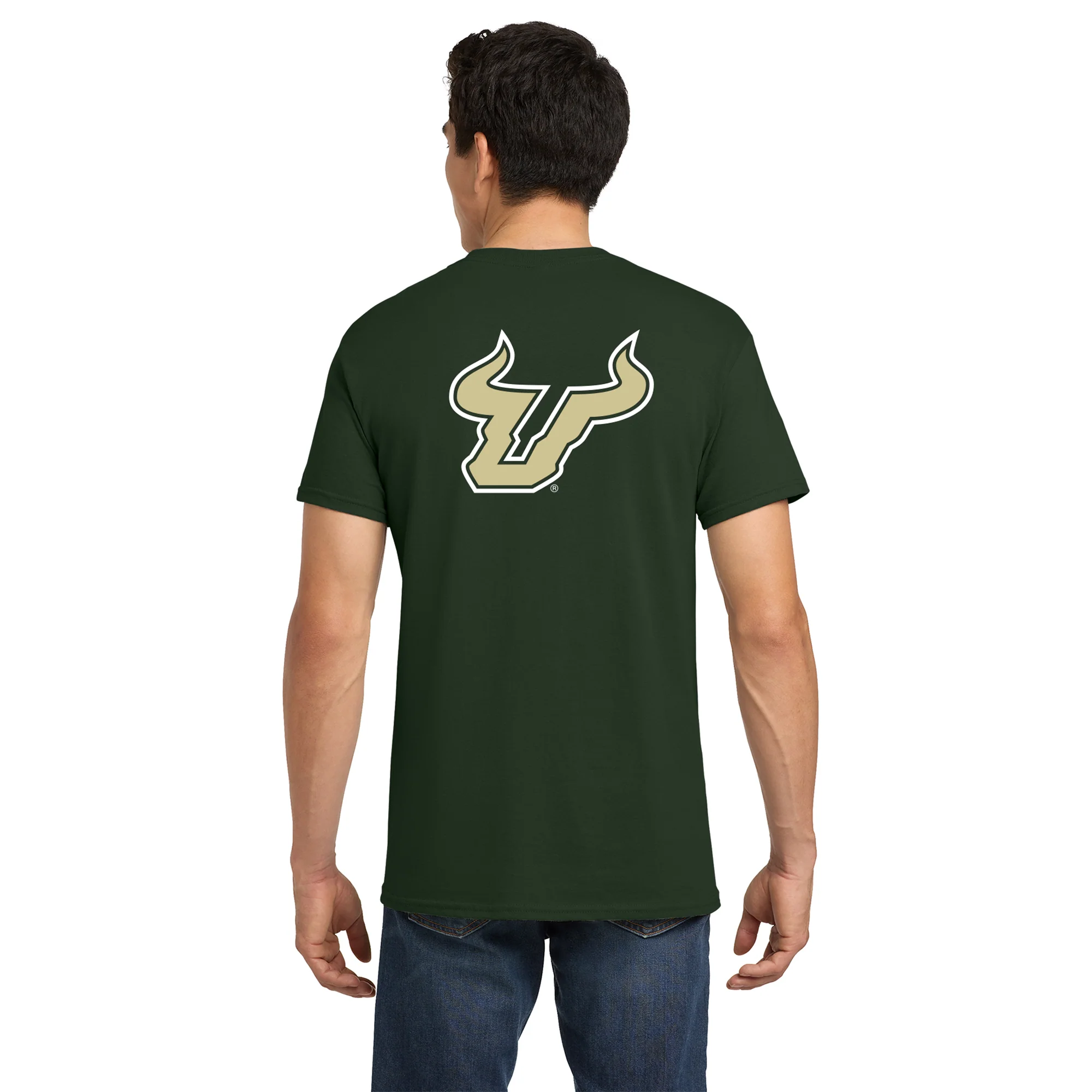 South Florida Front Back Print T-Shirt - Forest - Image 5