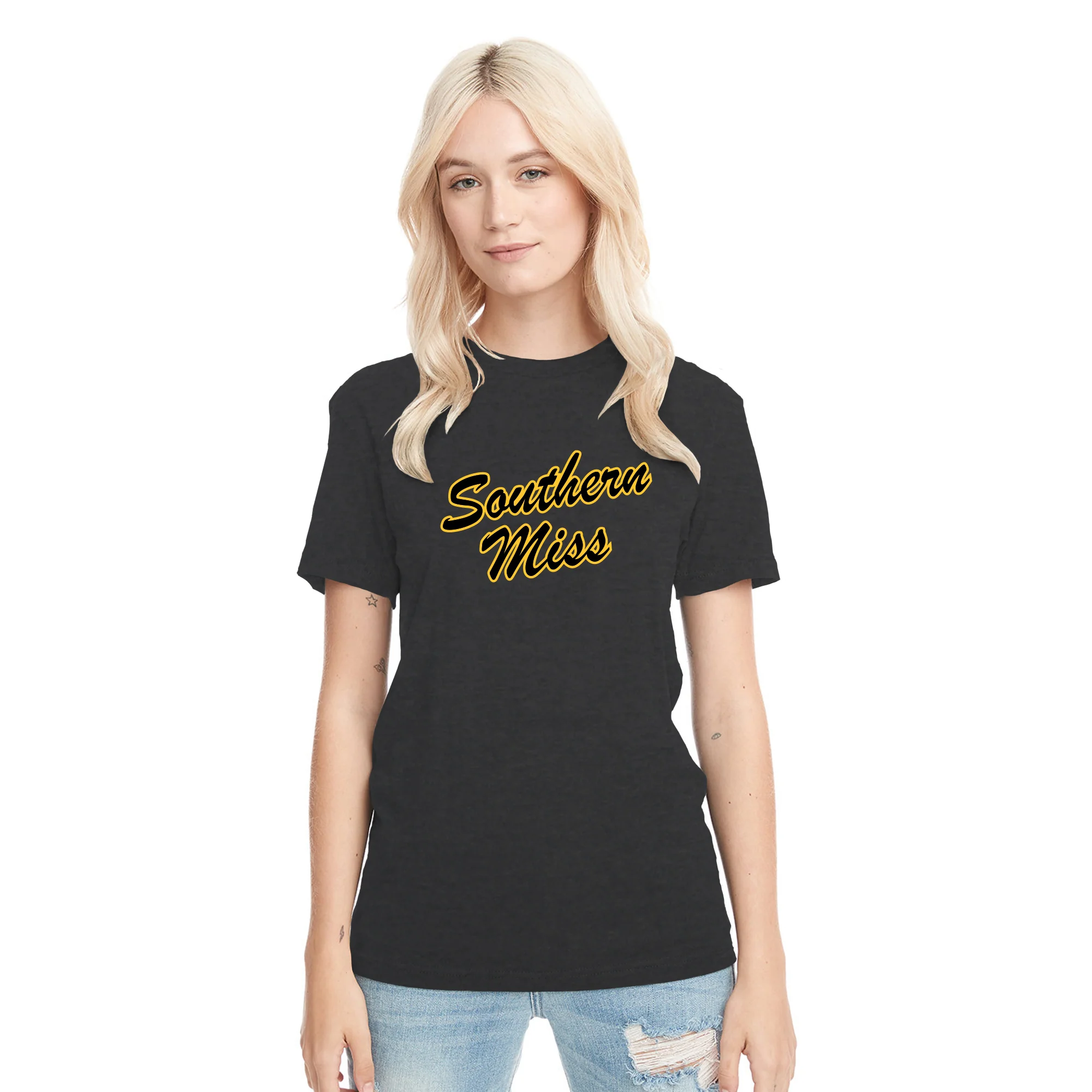 Southern Mississippi Script Logo NLA Triblend T-Shirt - Image 12