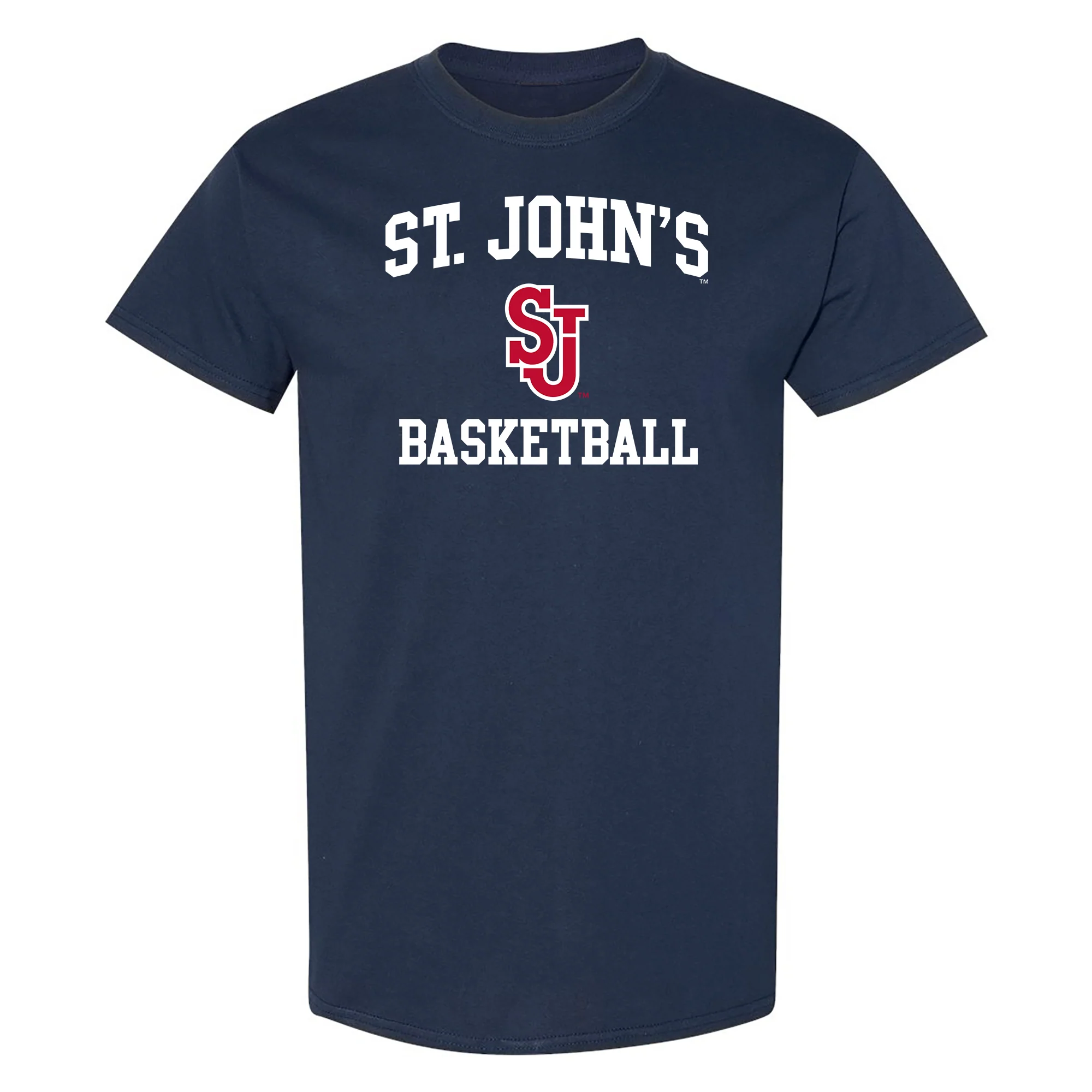 St John's Red Storm Arch Logo Basketball T-Shirt - Navy