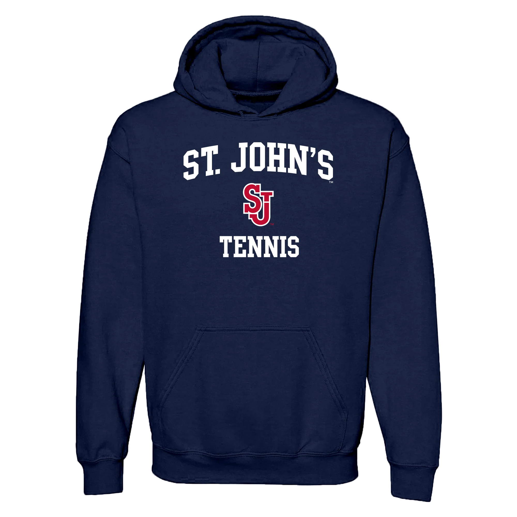 St John's Red Storm Arch Logo Tennis Hoodie - Navy