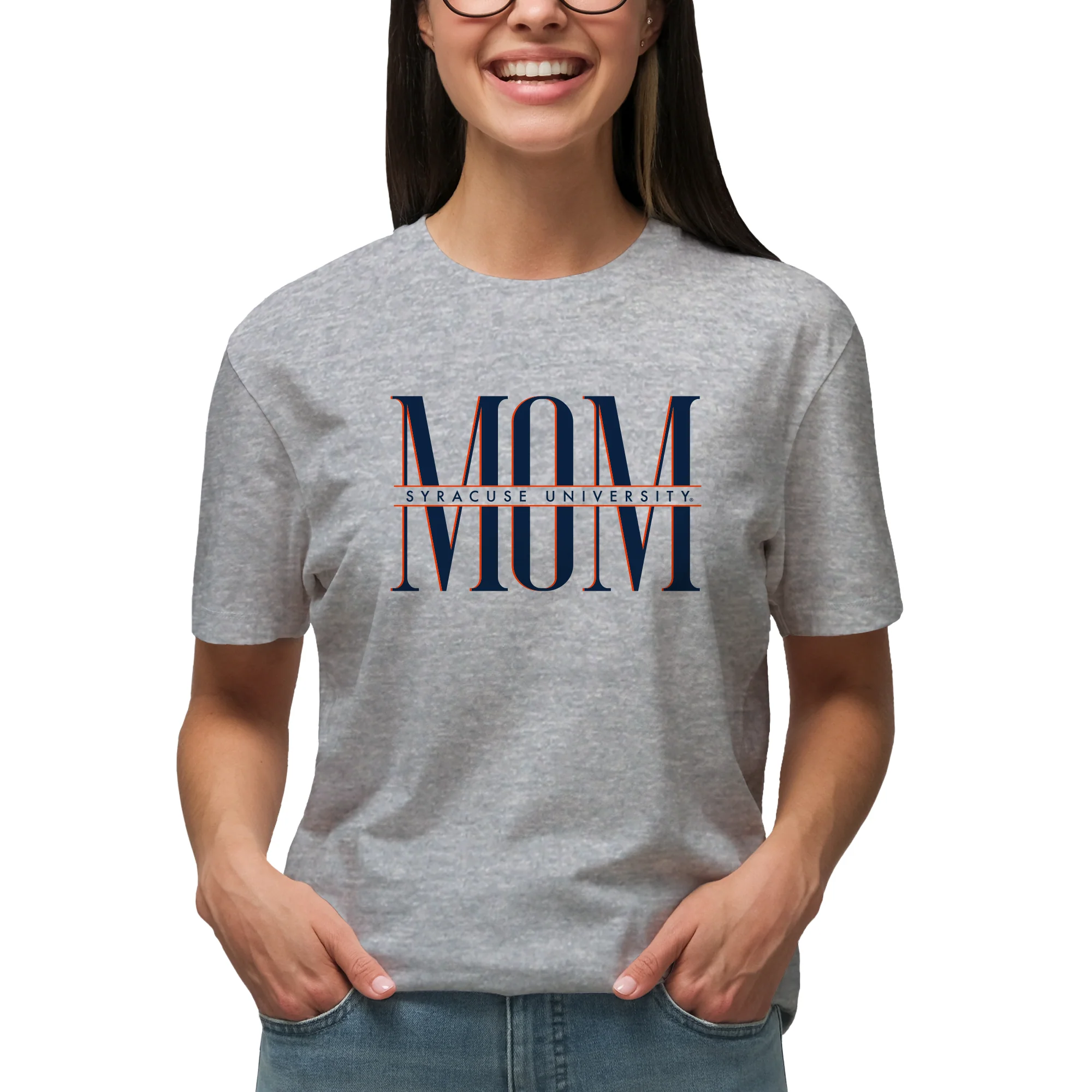 Syracuse Classic Mom T-Shirt - Sport Grey - Image 4