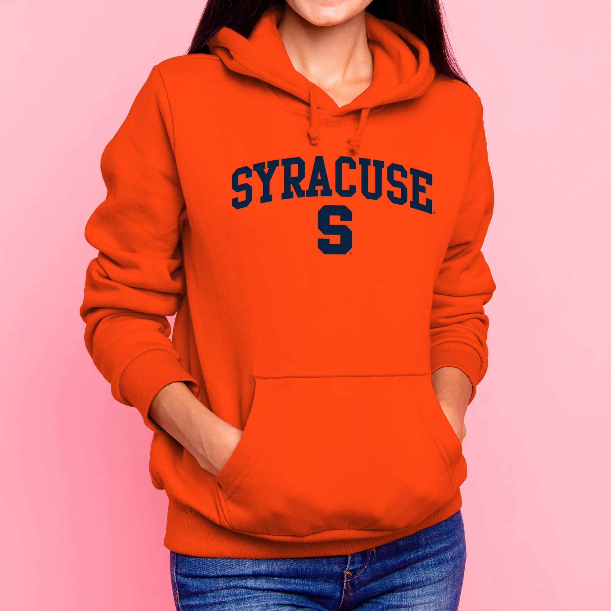 Syracuse Oranges Arch Logo Hoodie - Orange - Image 4