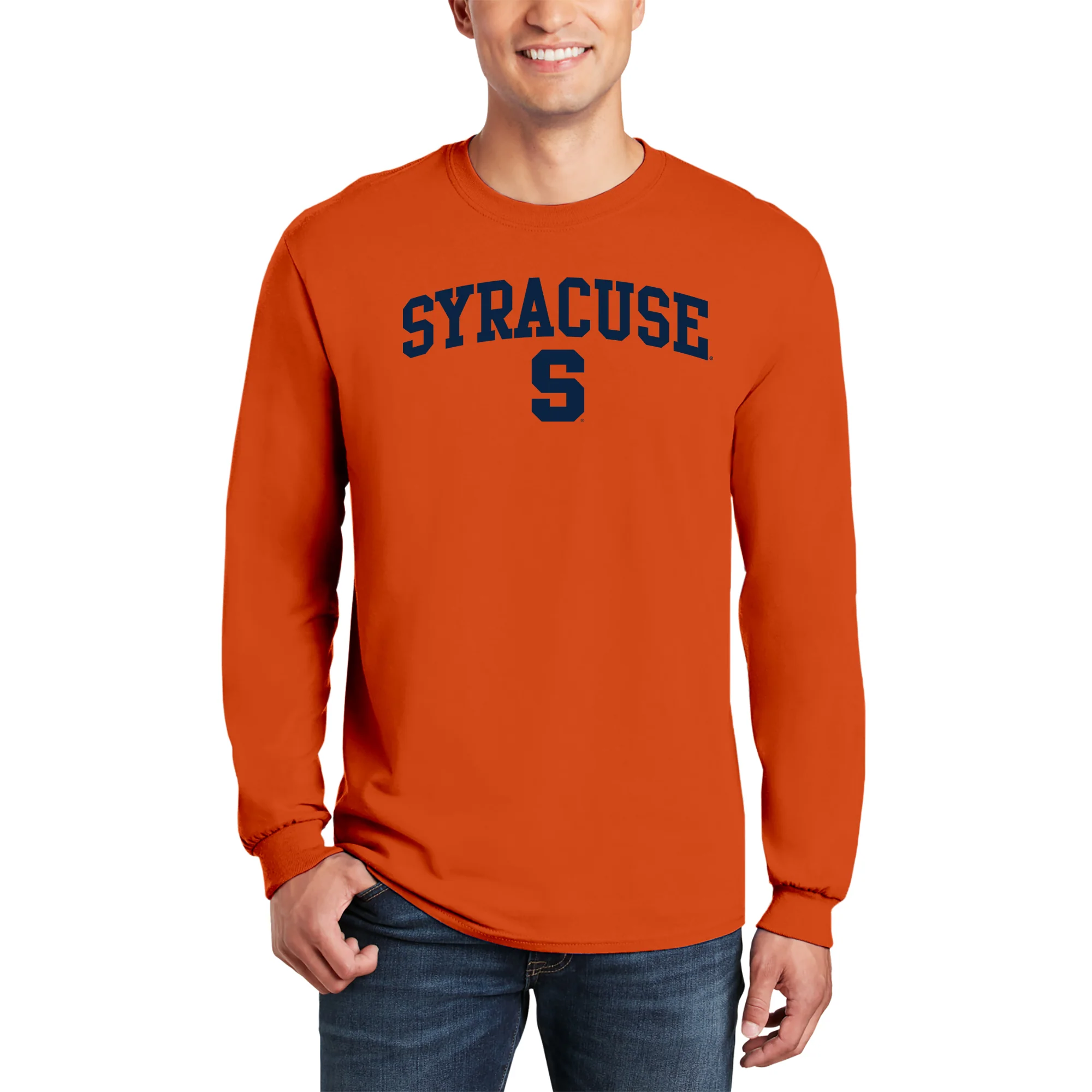 Syracuse Oranges Arch Logo Long Sleeve - Orange - Image 3