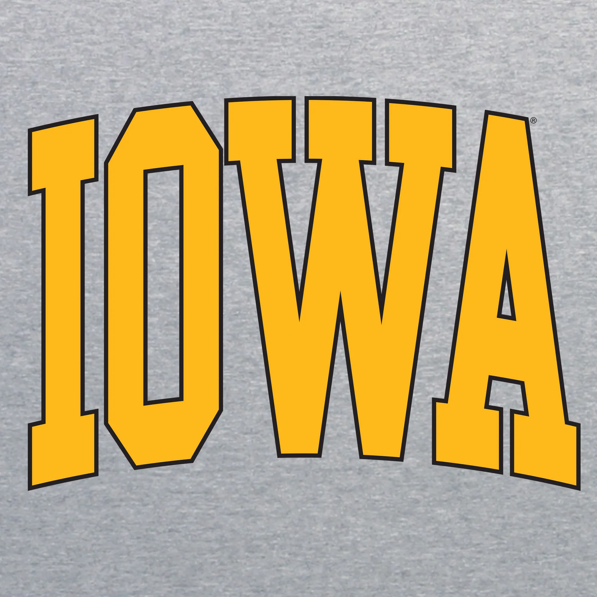 The University of Iowa Hawkeyes Mega Arch T-Shirt - Sport Grey - Image 2