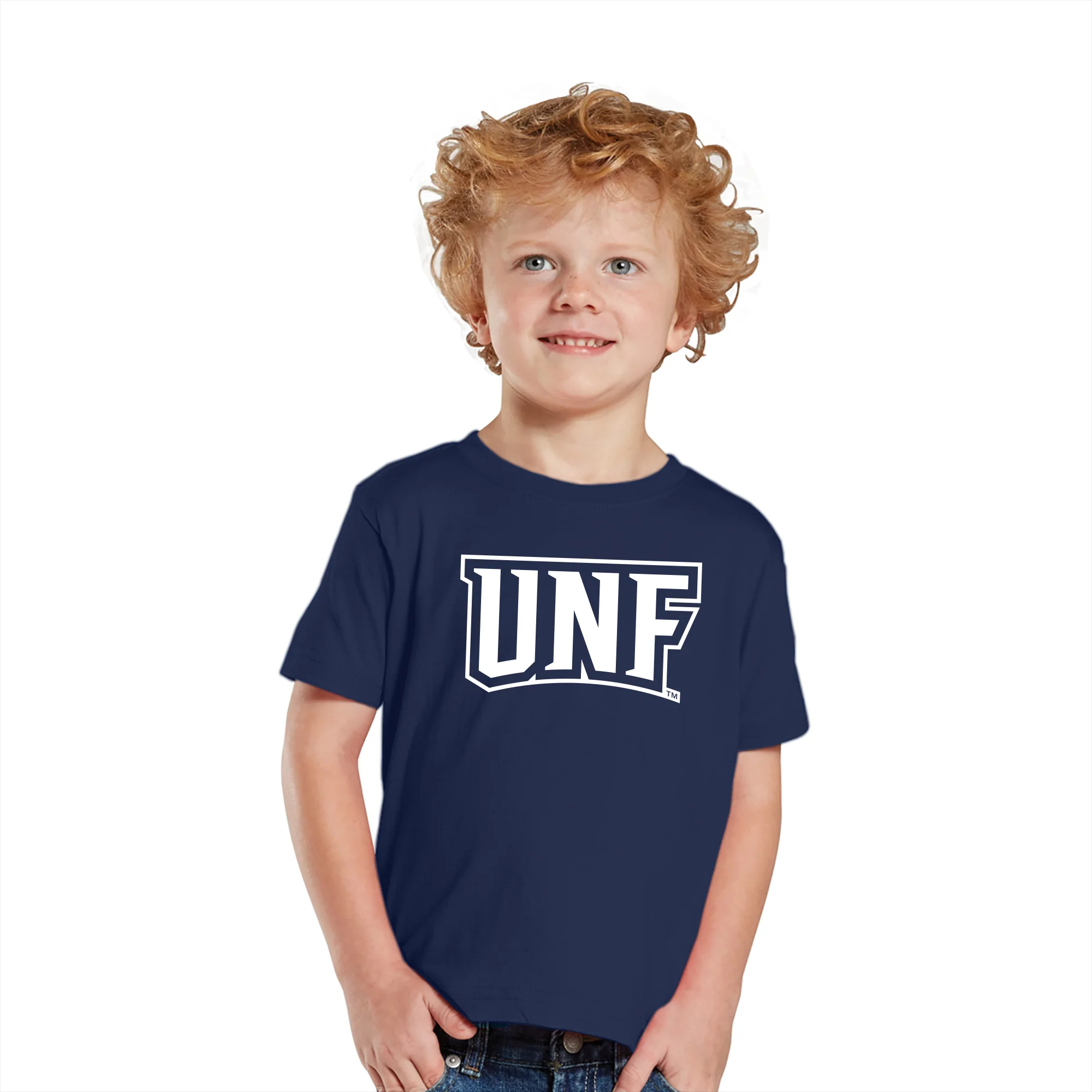 University of North Florida Ospreys Basic Block Toddler Short Sleeve T Shirt - Navy - Image 3