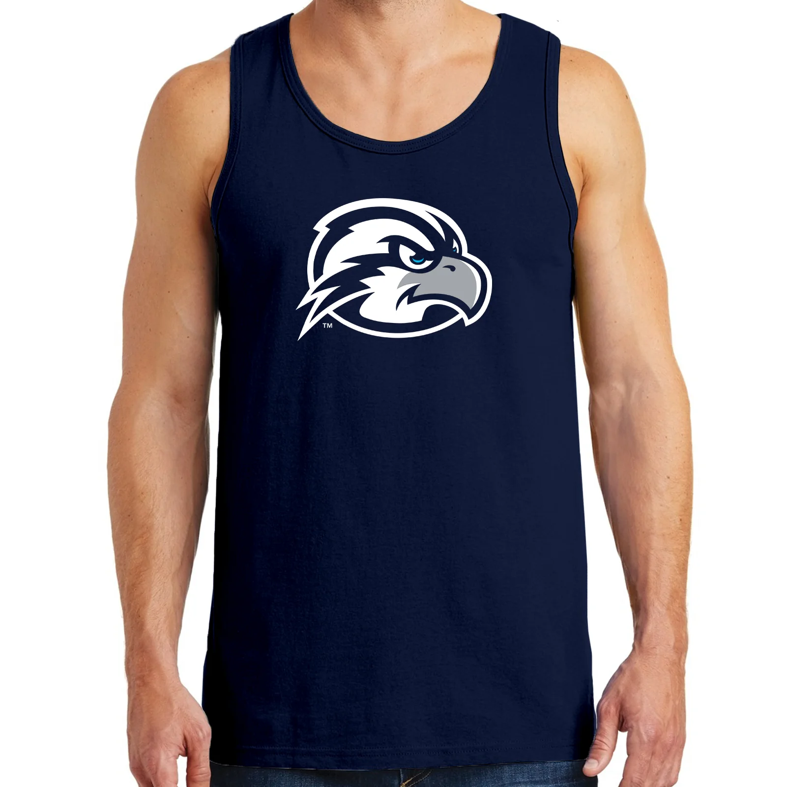 University of North Florida Ospreys Primary Logo Tank Top - Navy - Image 3