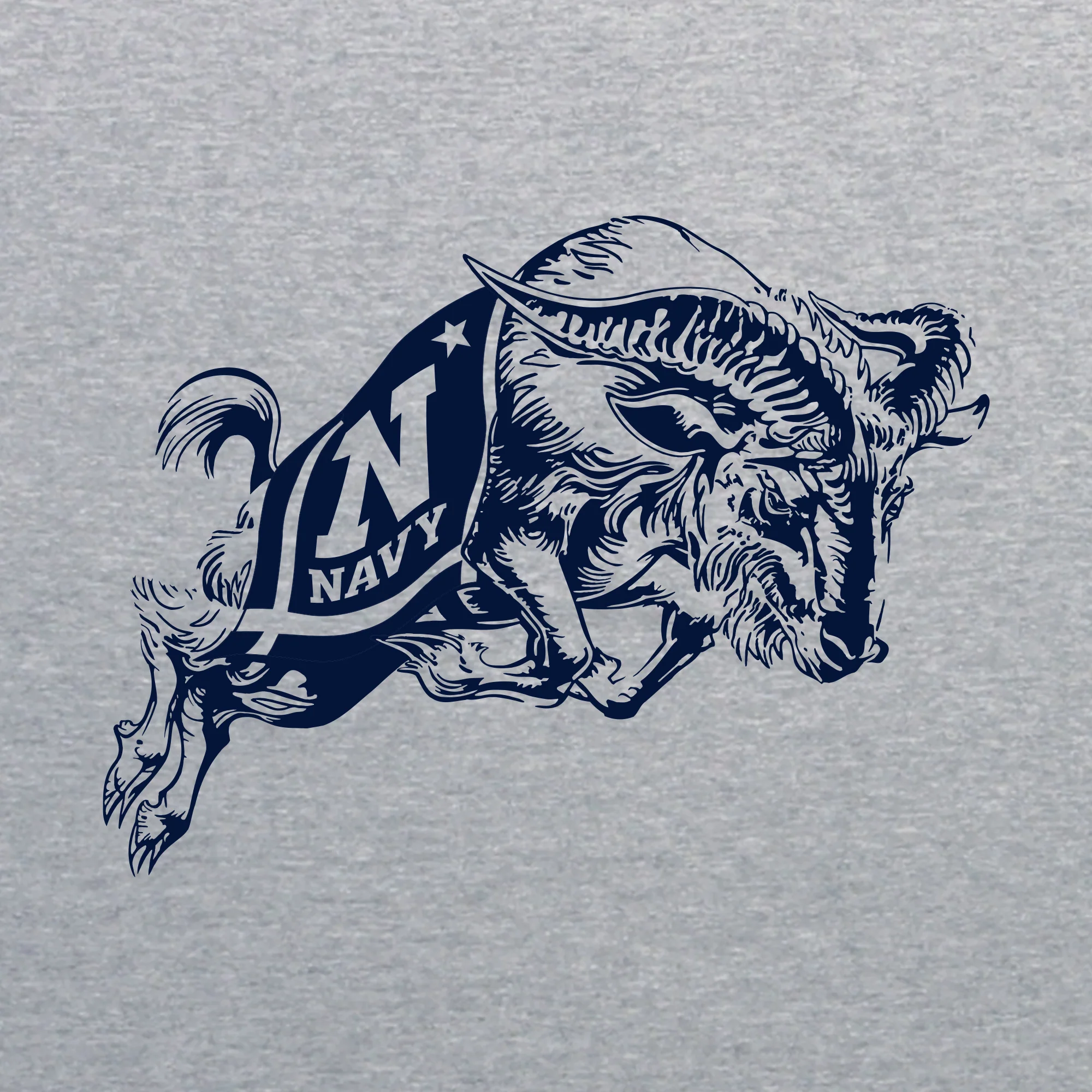 United States Naval Academy Midshipmen Primary Logo Tank Top - Sport Grey - Image 2
