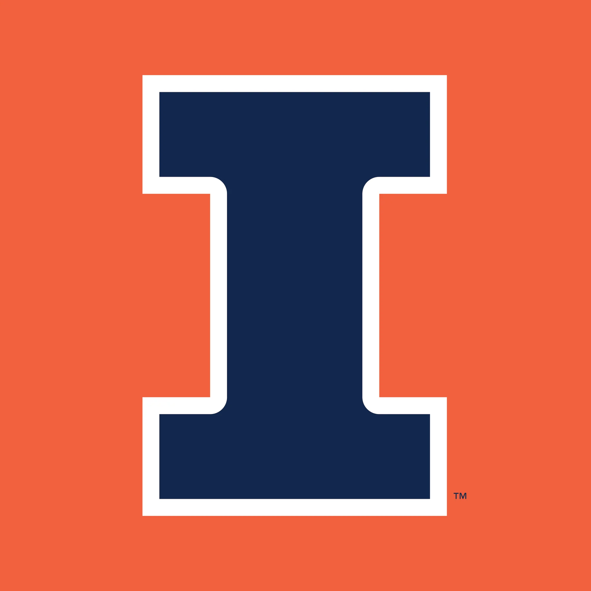 University of Illinois Fighting Illini Primary Logo Cotton T-Shirt - Orange - Image 2