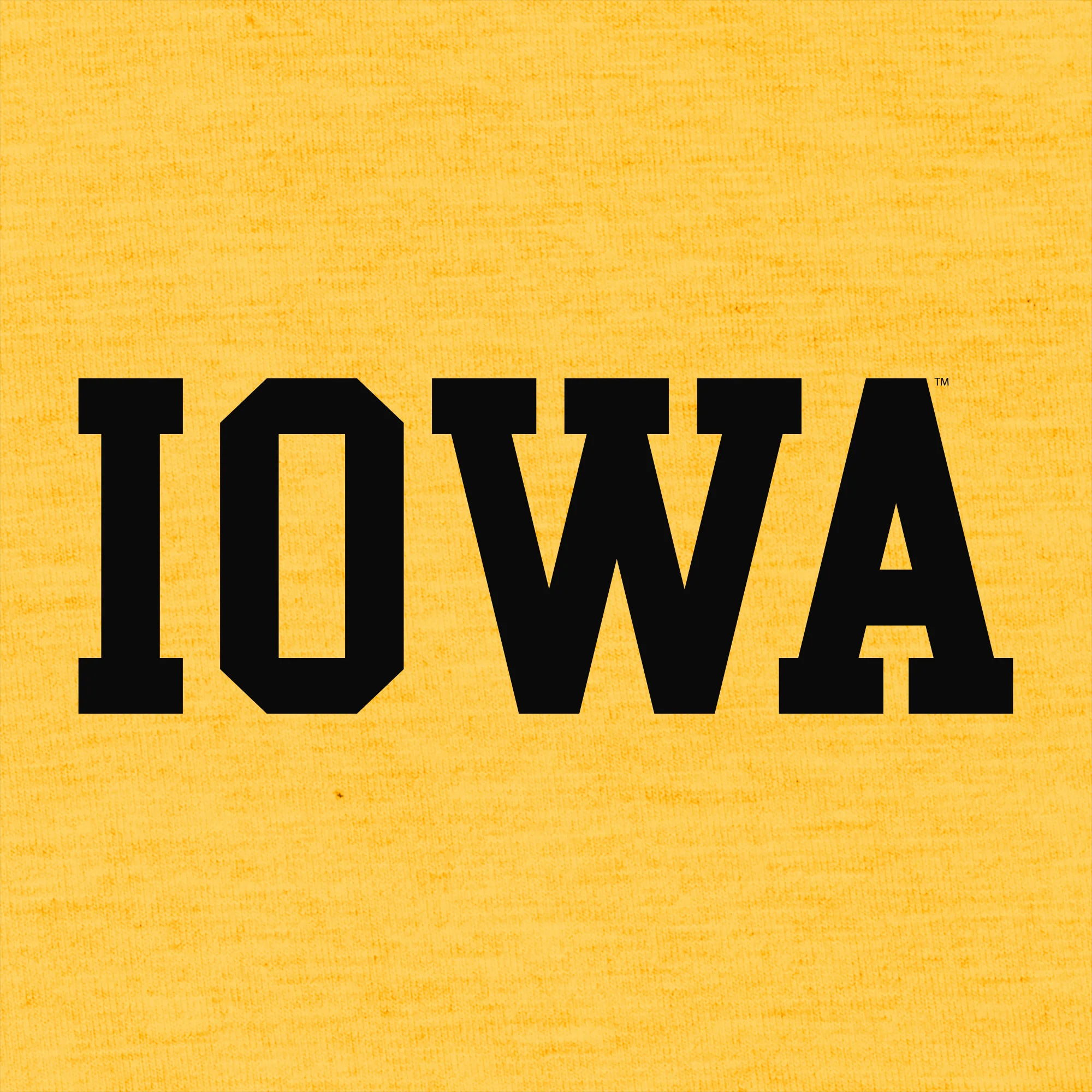 Iowa Basic Block Canvas Triblend T-Shirt - Yellow Gold Triblend - Image 2