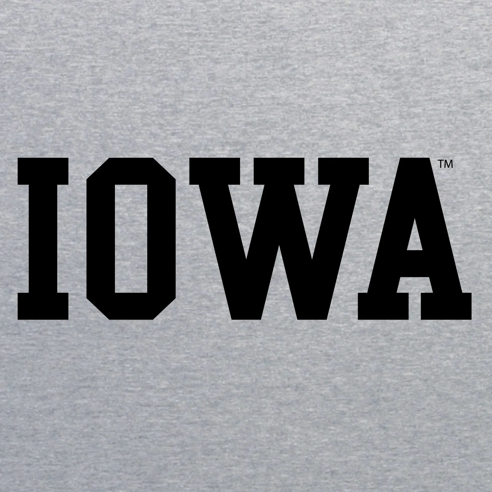 University of Iowa Hawkeyes Basic Block Youth Short Sleeves T Shirt - Sport Grey - Image 2