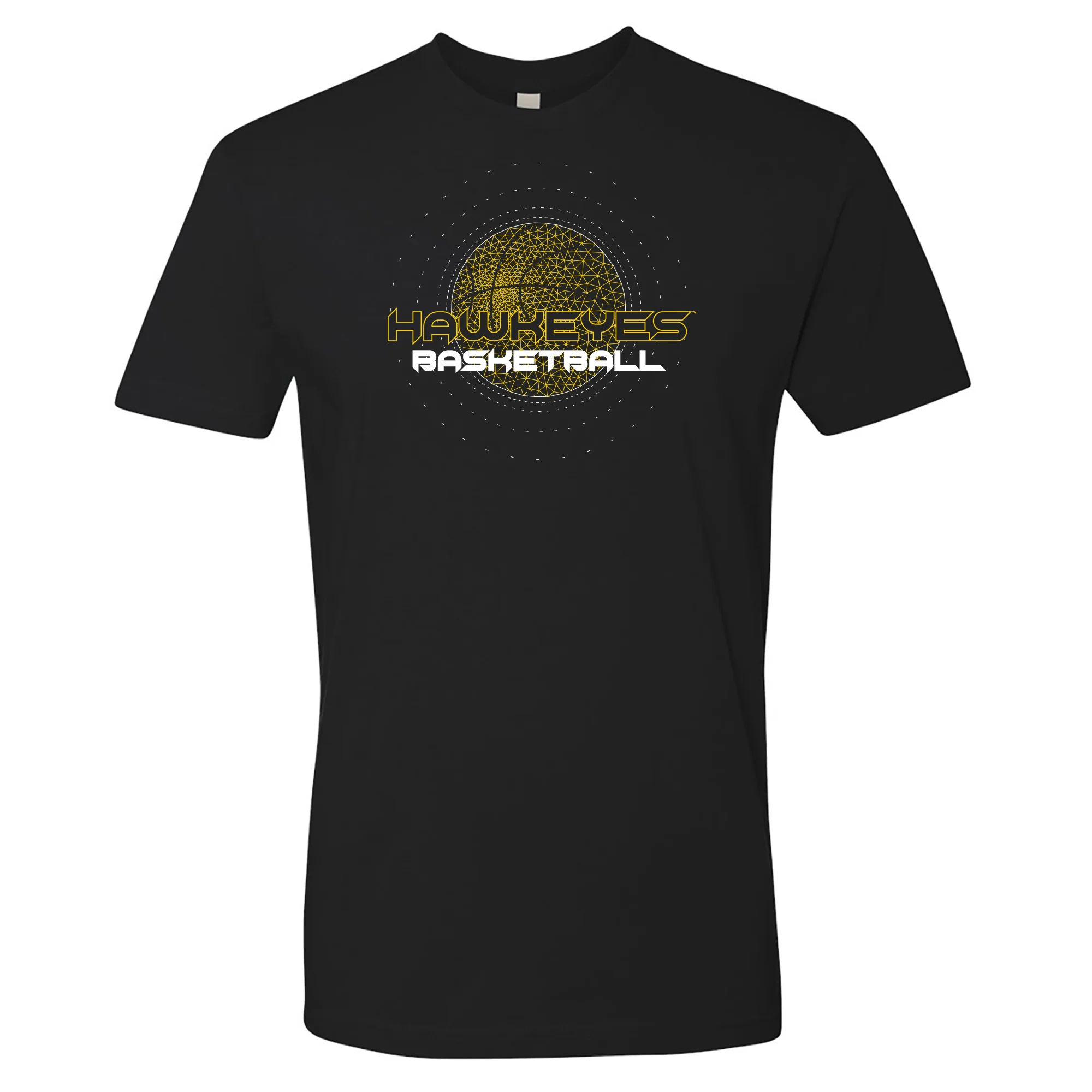 University of Iowa Hawkeyes Basketball Rezzed - Premium Cotton Tee - Black