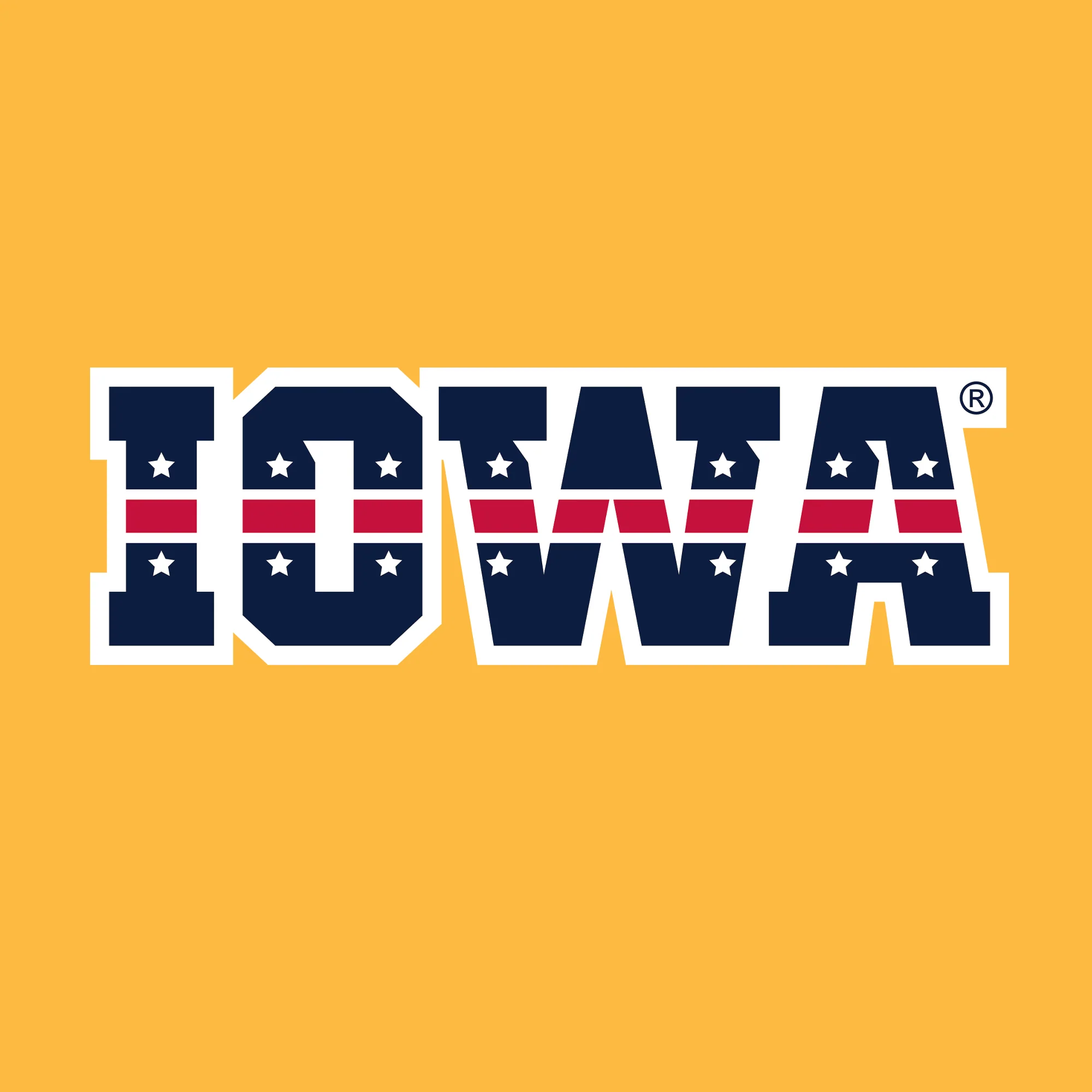 University of Iowa Hawkeyes Patriotic Wordmark, Team Color Crewneck - Image 2