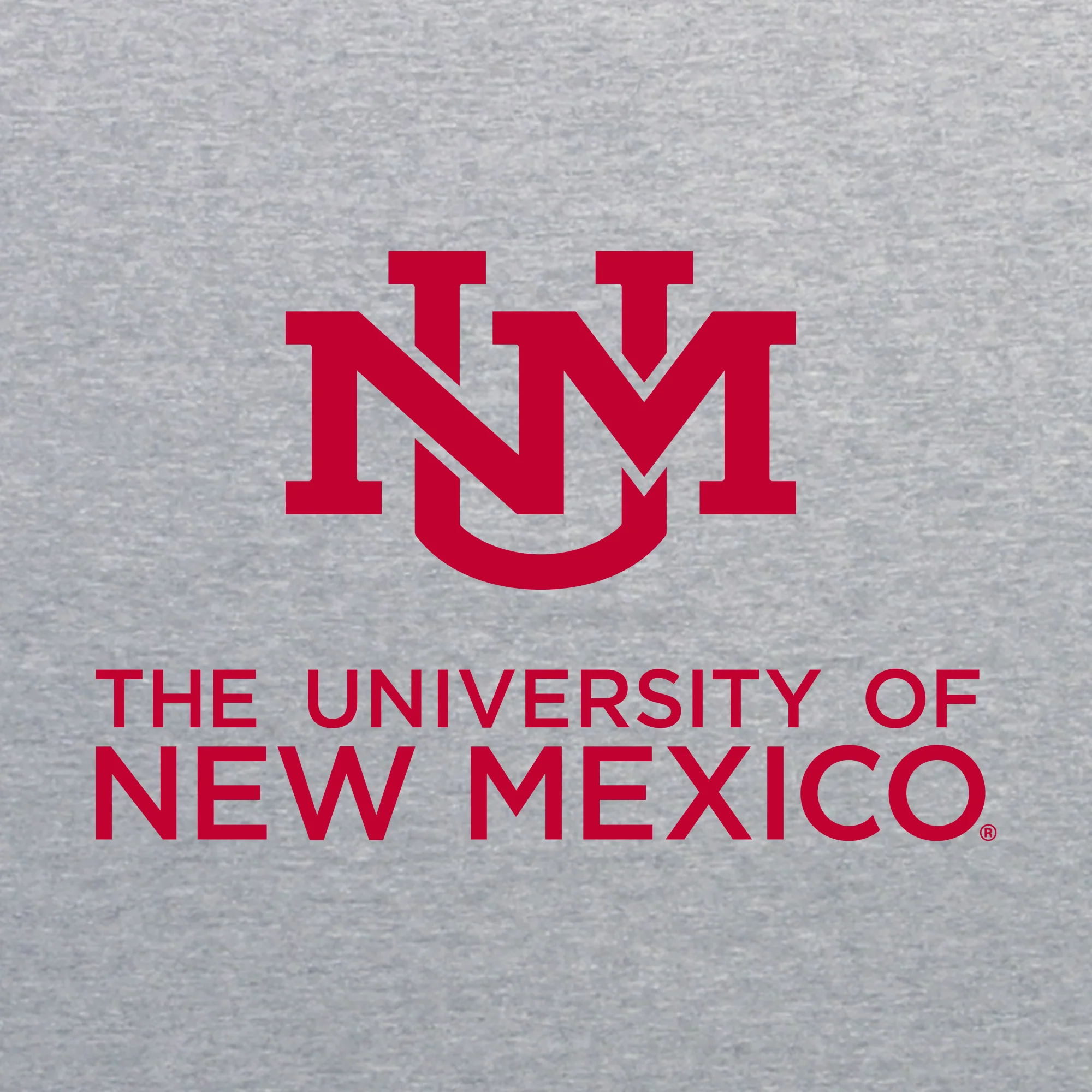 University of New Mexico Lobos Institutional Logo Cotton T-Shirt - Sport Grey - Image 2
